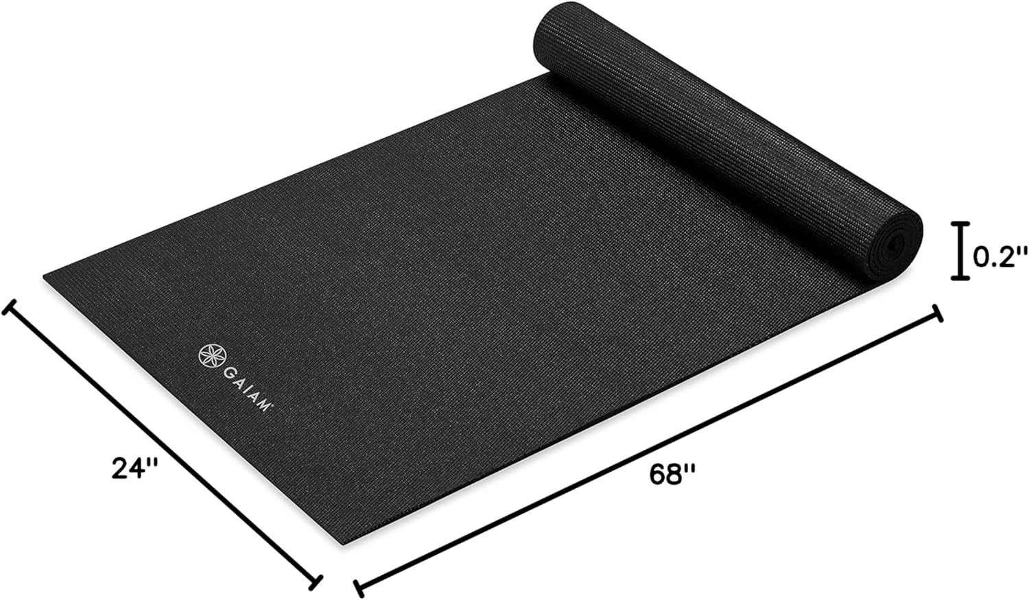 Yoga Mat – Premium 5Mm Solid Thick Non Slip Exercise & Fitness Mat for All Types