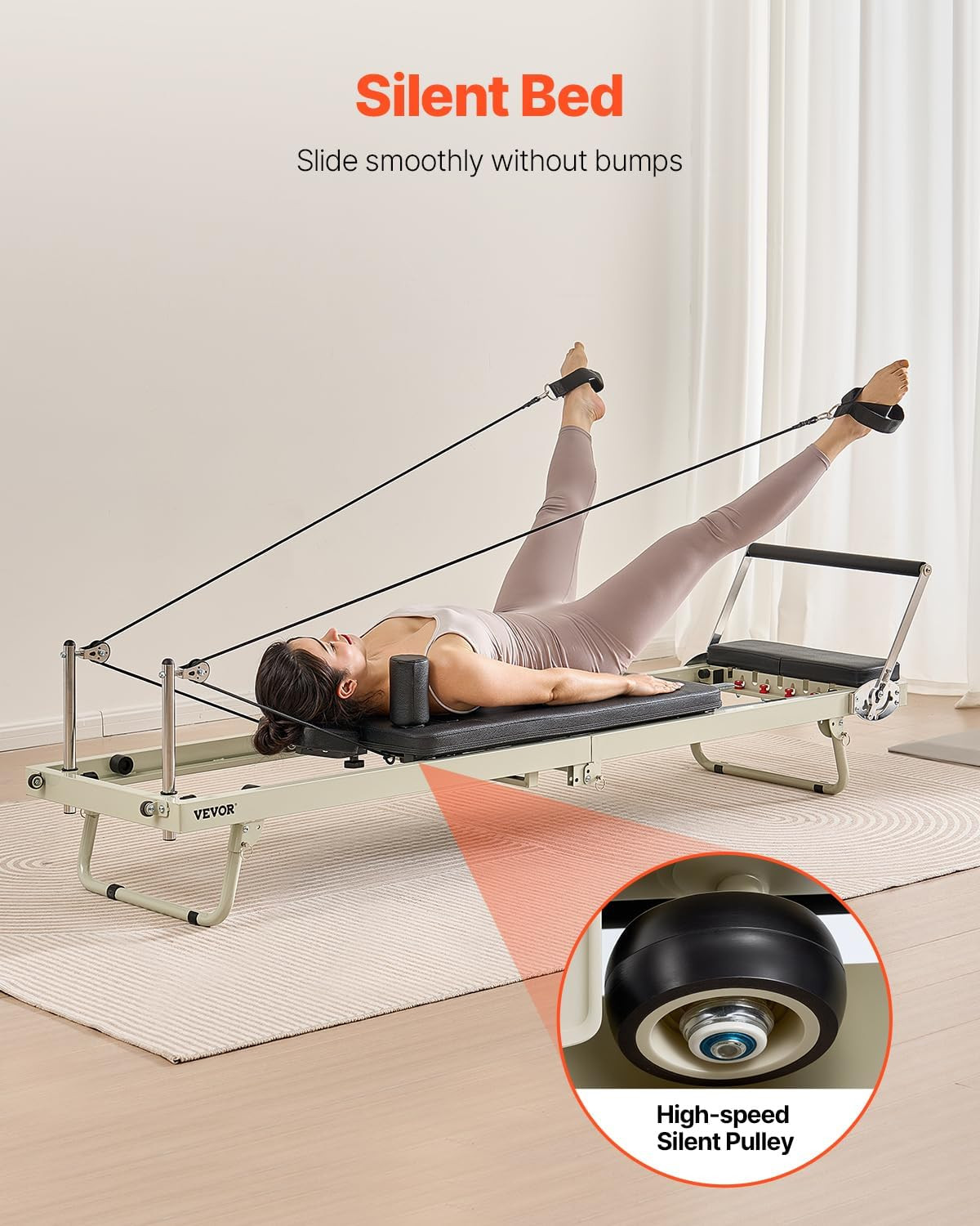 Pilates Reformer Foldable, Suitable for Intermediate and Beginners Users, Pilate