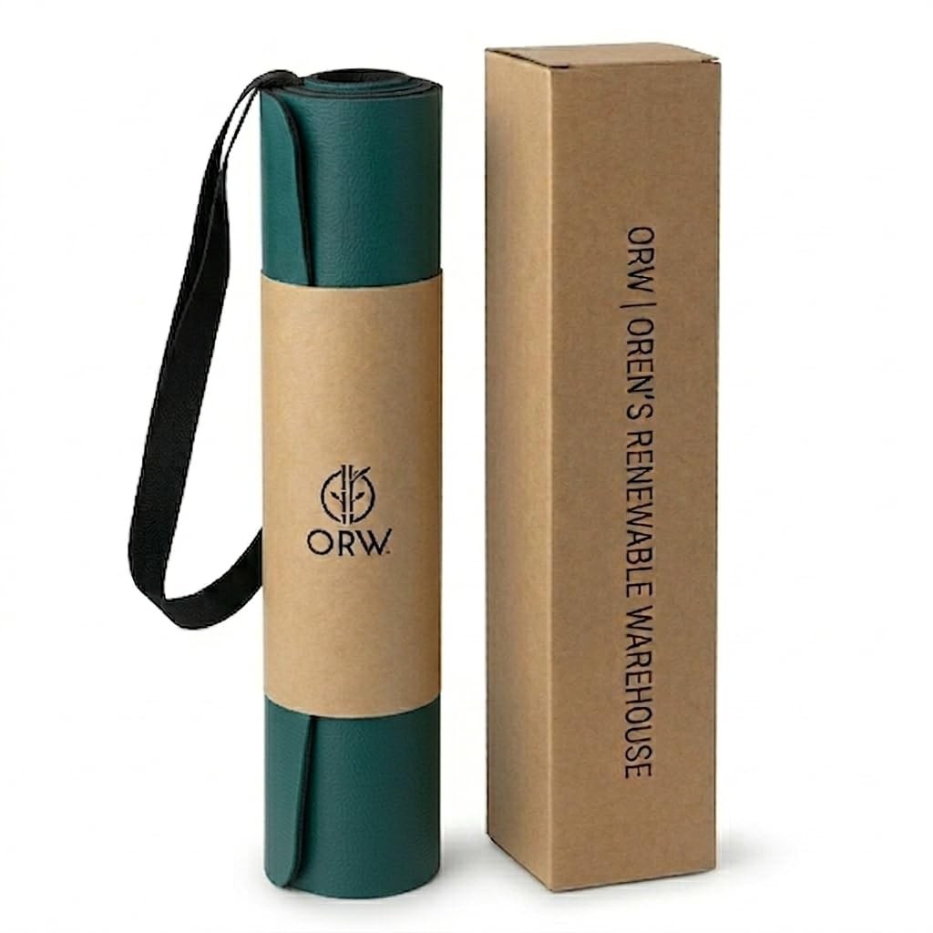 Yoga Mat PU Rubber, Non Slip Yoga Mat for Hot Yoga & Workout, 4mm Thick Natur…
