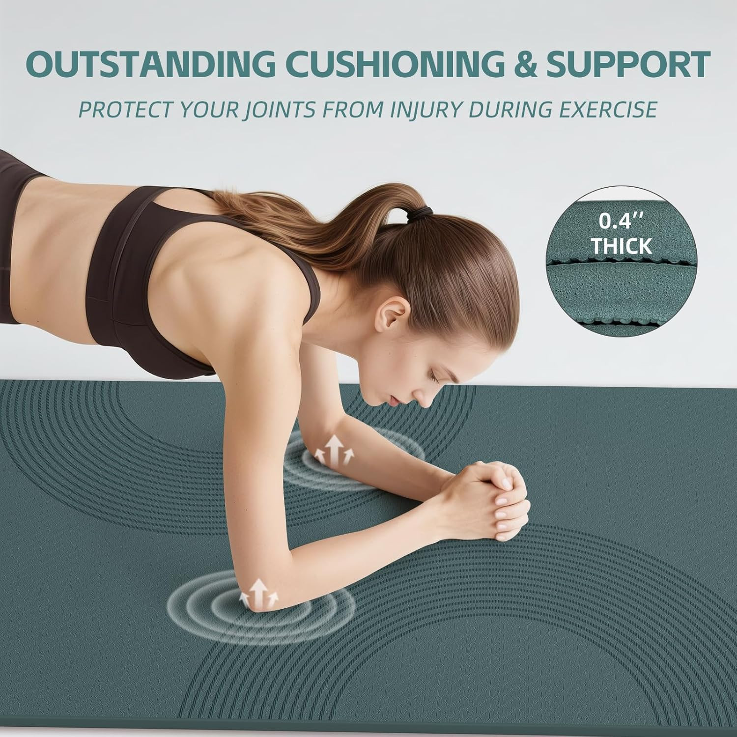 Extra Thick Non-Slip Yoga Mat 72″x36″ for Home Gym & Fitness Workouts