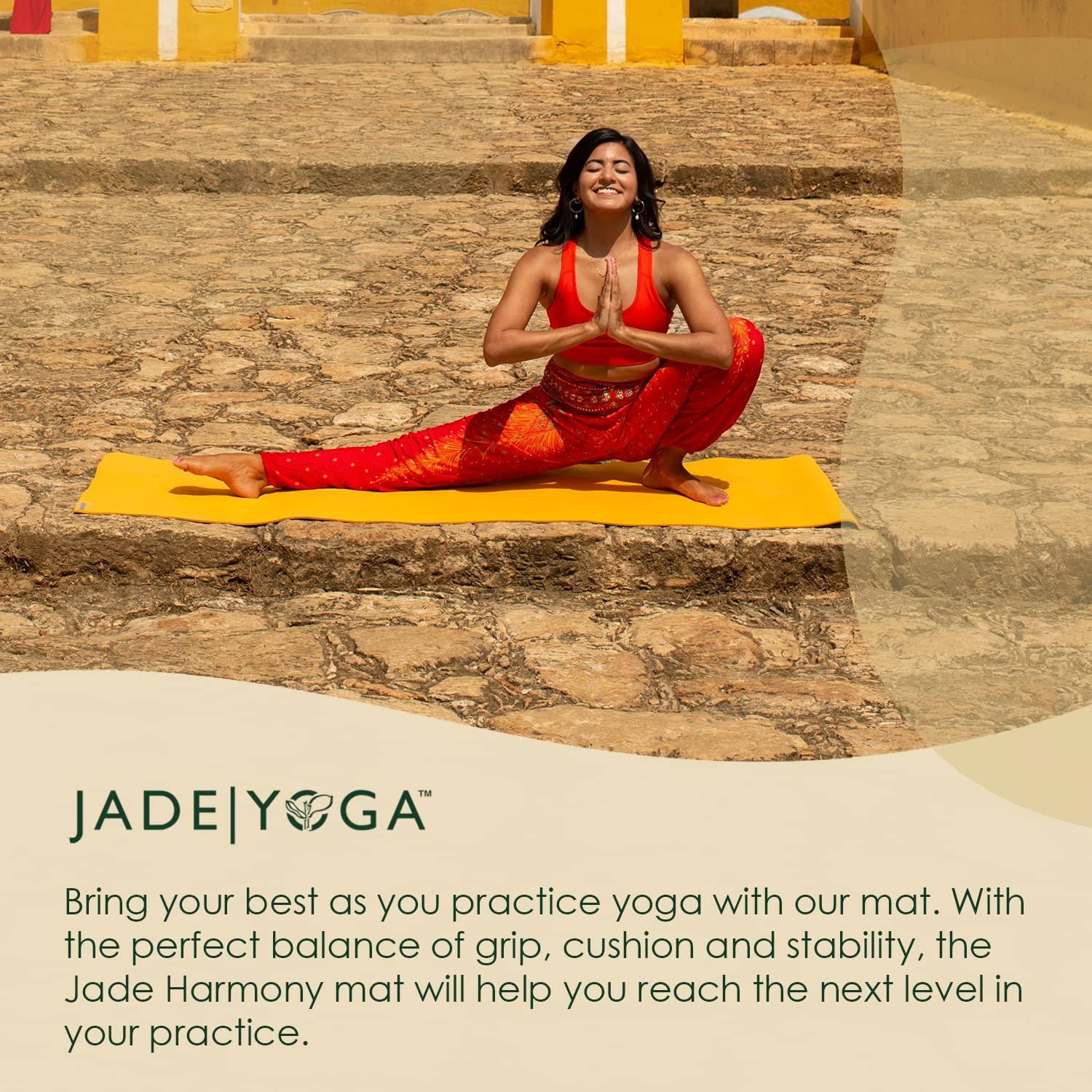 Jade Harmony Yoga Mat Midnight Blue Non Slip Eco Friendly Sustainable Comfort