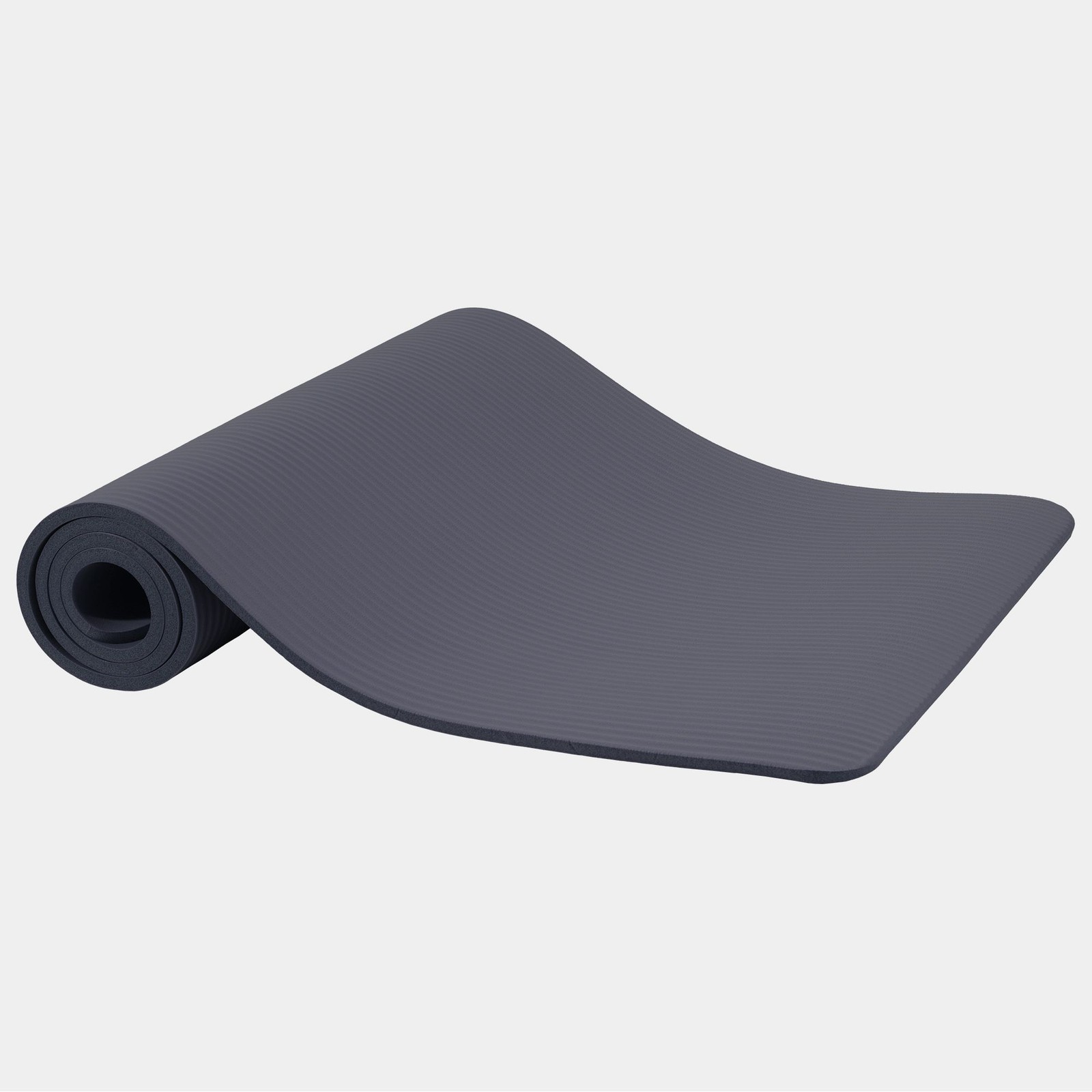 Fitvids 1/2″ Thick High Density Exercise Yoga Mat, Carrying Strap, Graphite