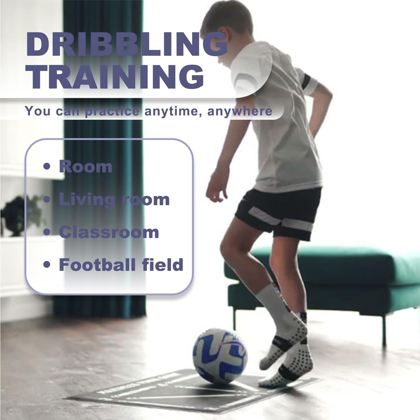 Football Mat Training Kids Football Training Mat for Children & Adults…
