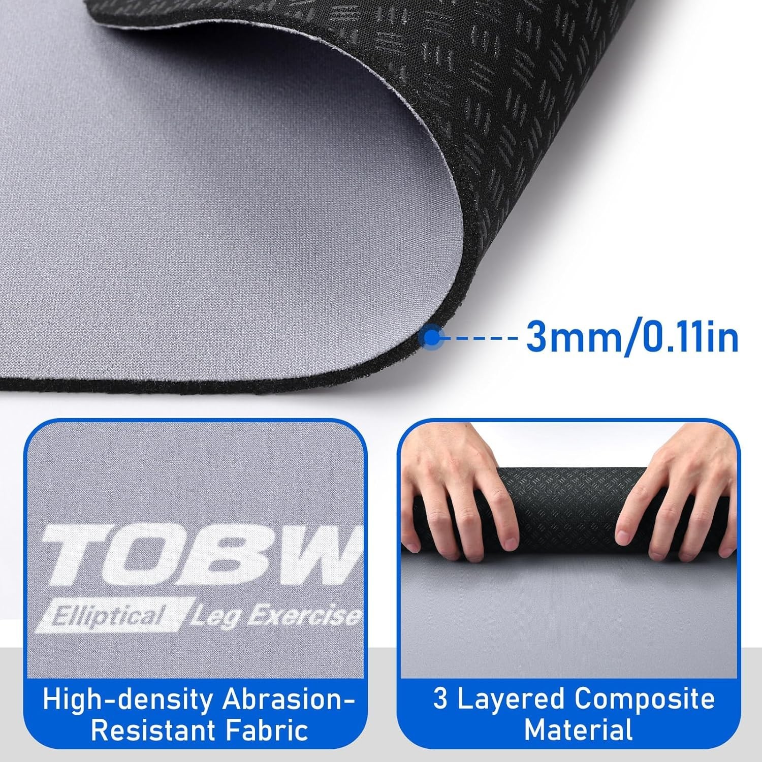 Non-Slip Mat for Under Desk Ellipticals – Stability & Floor Protection