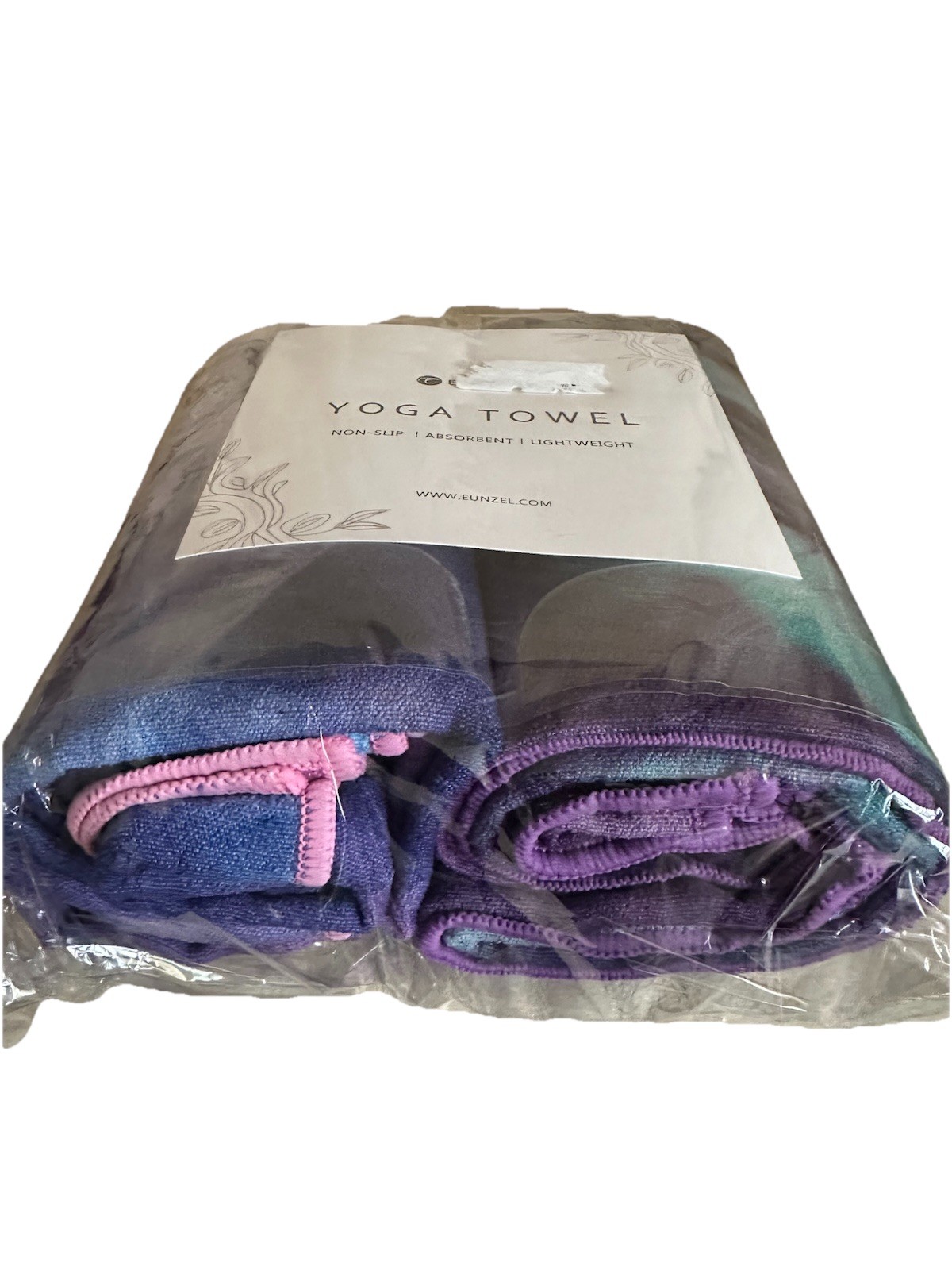 Eunzel 2 Pack Hot Yoga Towel Non Slip Yoga Mat Towel