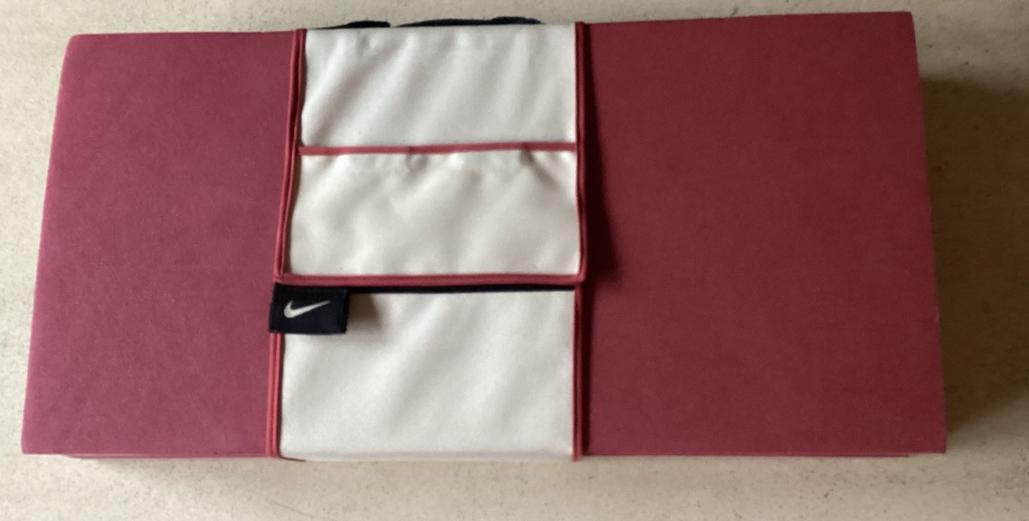 Nike Foldable Foam Yoga/ Fitness Mat With Carry Case Crimson Red Color Cool Find