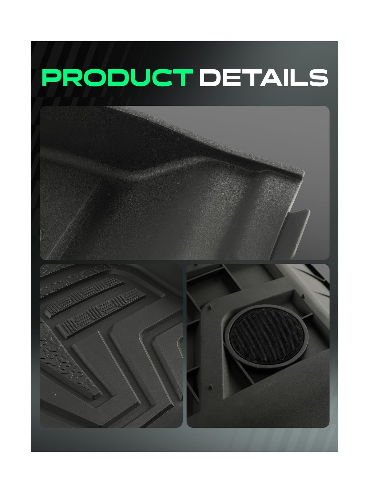 YHTAUTO for Tesla Model 3 2023 2022 2021 Floor Mats, All Weather TPE Car Mats…