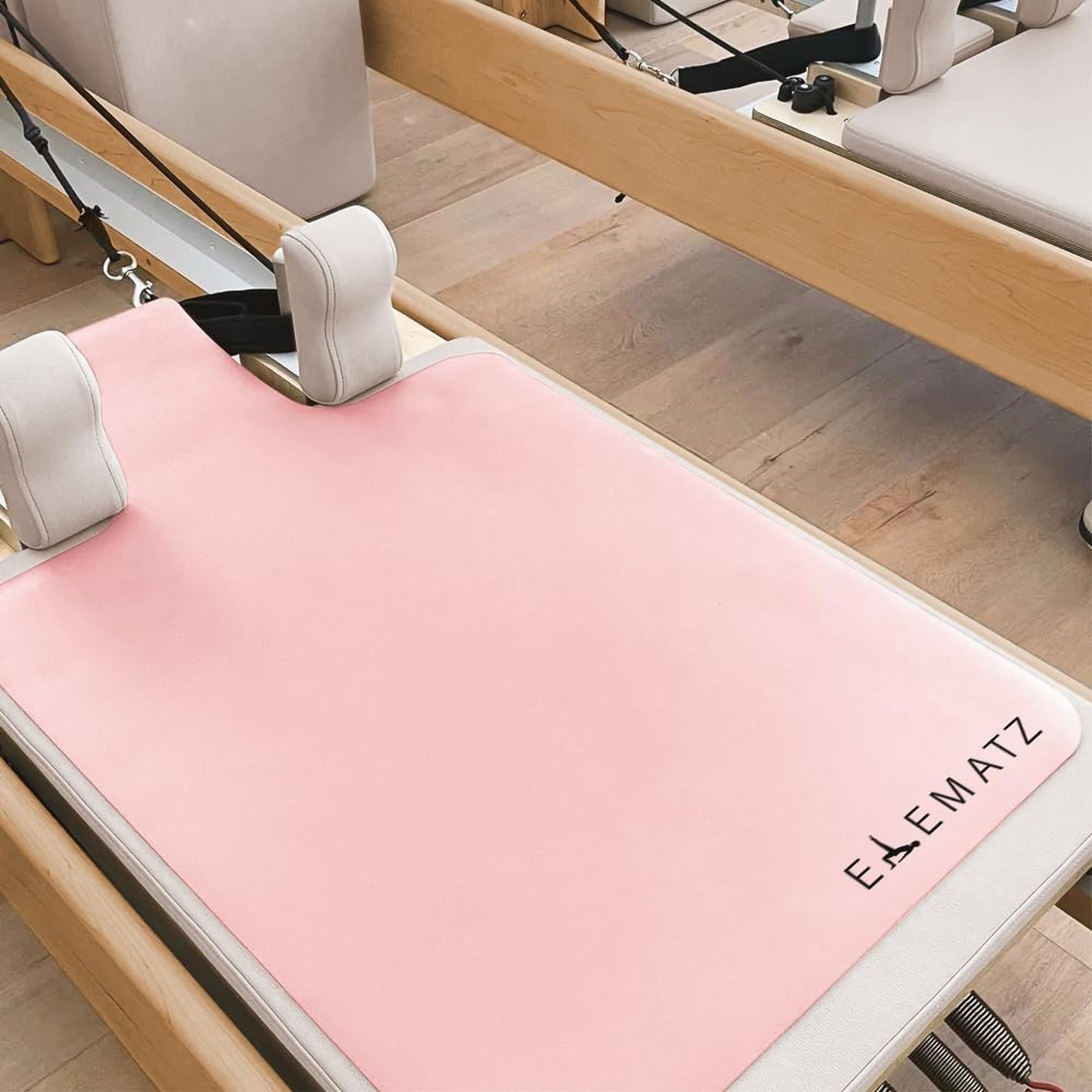Premium Pilates Reformer Mat – Machine Washable Suede & Natural Rubber – Non-…