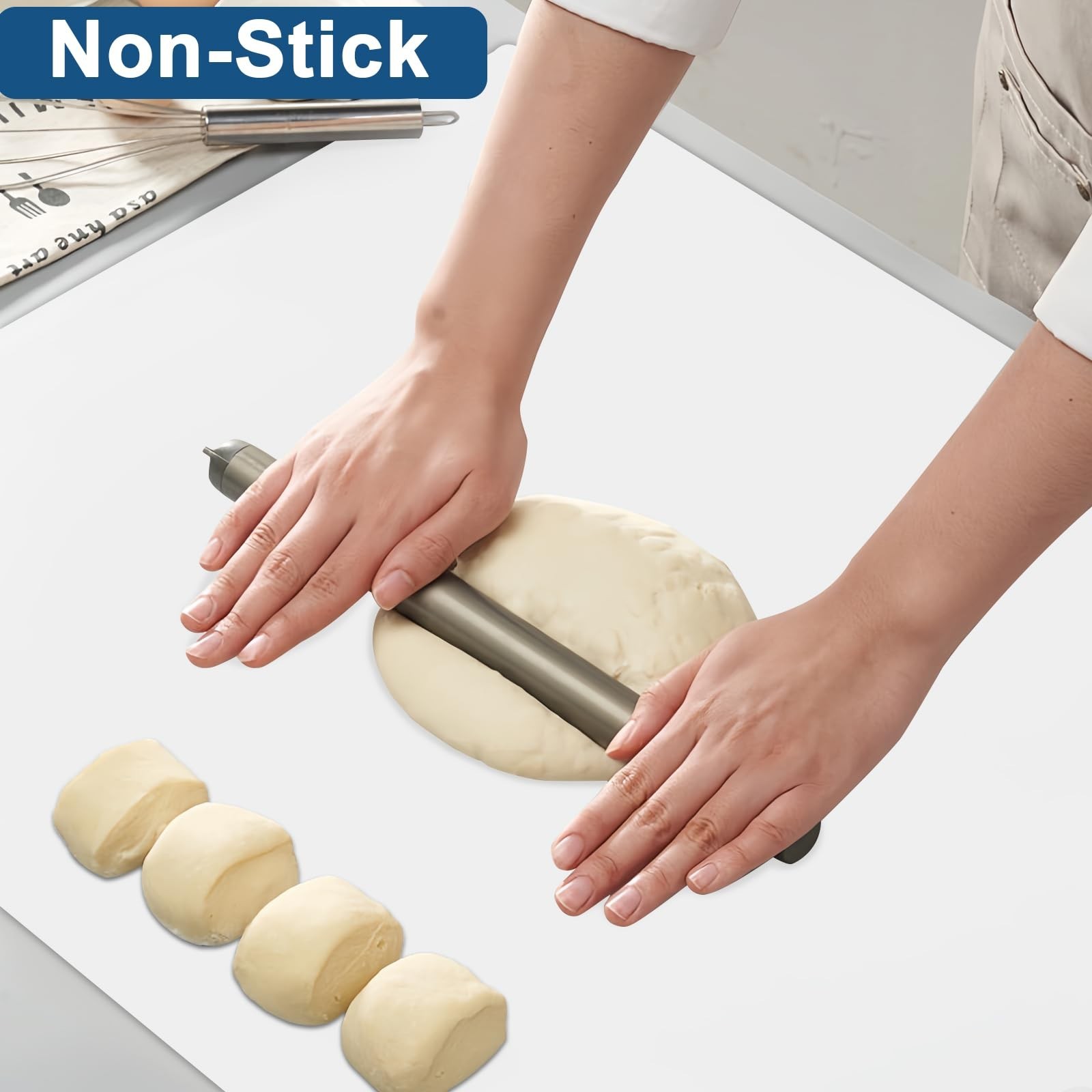 24″x24″(60cmx60cm) Silicone Mat for Kitchen Counter, Heat Resistant Non-Slip …