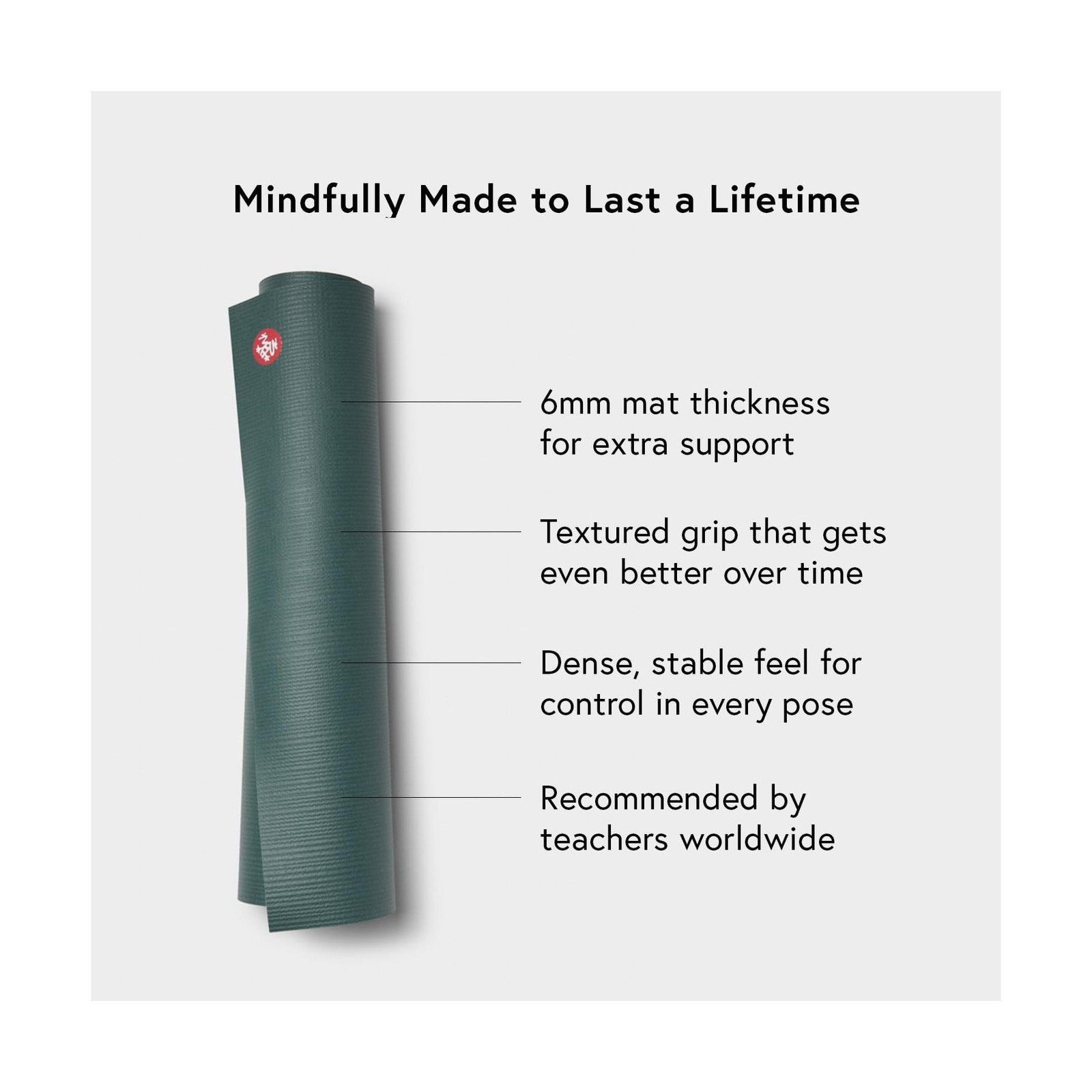 Manduka PRO Yoga Mat – 6mm | Lifetime Durability | Hygienic Constru… Fast Ship