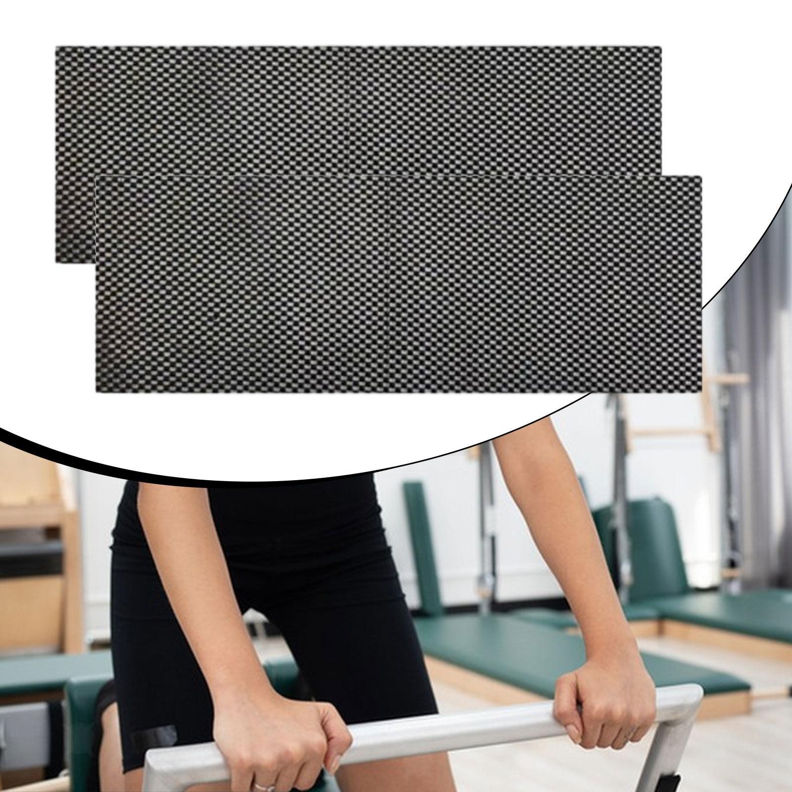 2x Pilates Nonslip Mat 9.84inchx23.62inch Cuttable Multifunctional Gripper Mat