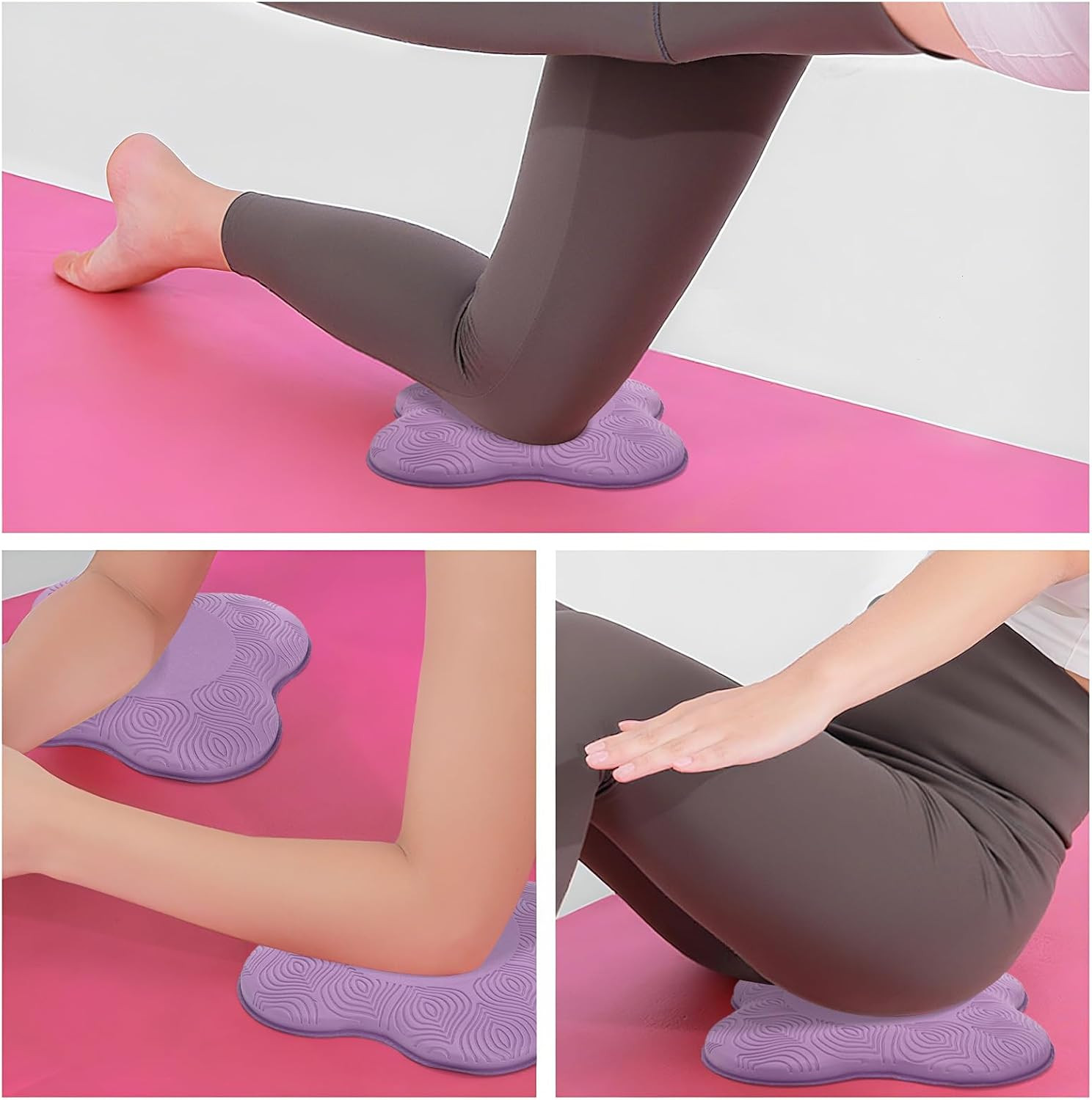 6 Pack Yoga Knee Pads, Pilates Knee Pad Cushion Extra Thick Foam for Knees