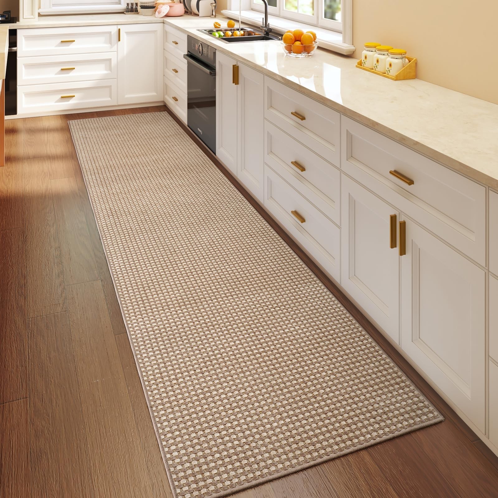 Boho 2×8 ft Runners for Hallways Extra Long Woven Washable Kitchen Runner Mat…