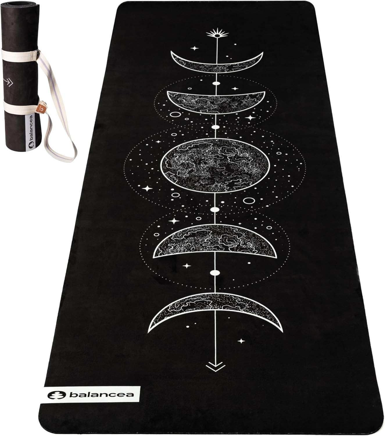 Yoga Mat with Strap 5Mm Non Slip Suede & TPE – Eco-Friendly Fitness & Exercise M