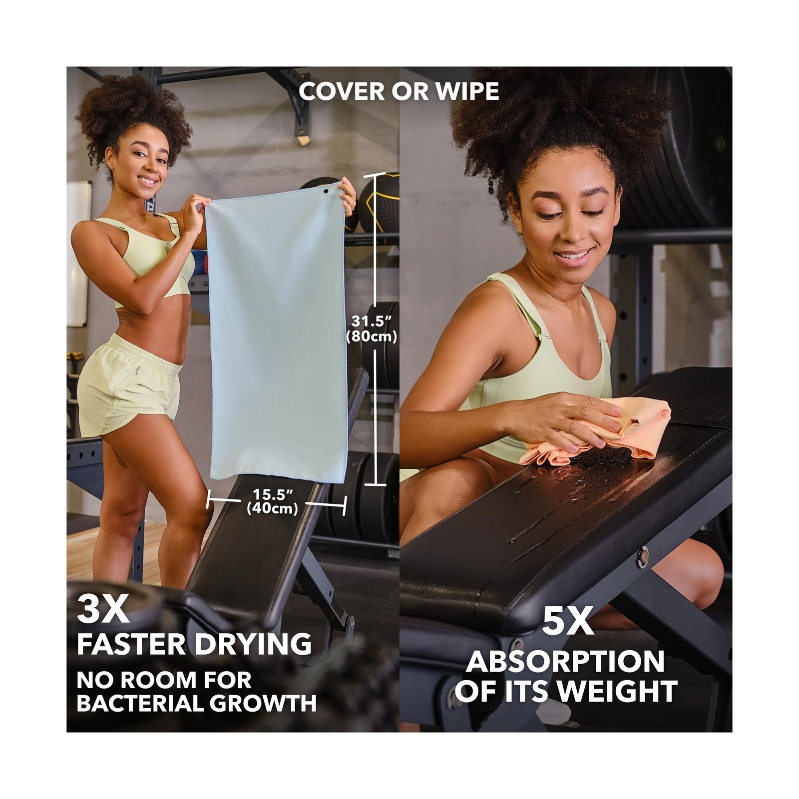 Trailoom Microfiber Workout Towels – Quick Dry, Highly Absorbing, Odor-Free, …