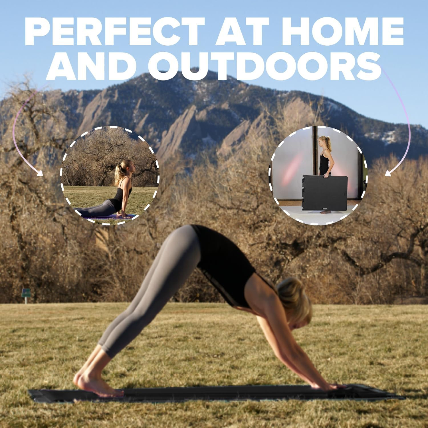 Yoga Mat Support Board – Portable Yoga Platform for Carpet, Grass & Uneven Surfa