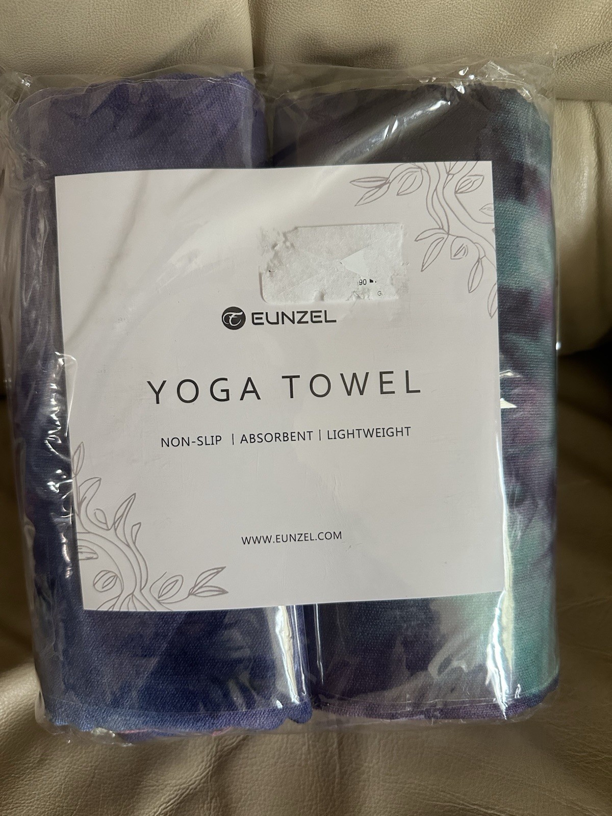 Eunzel 2 Pack Hot Yoga Towel Non Slip Yoga Mat Towel