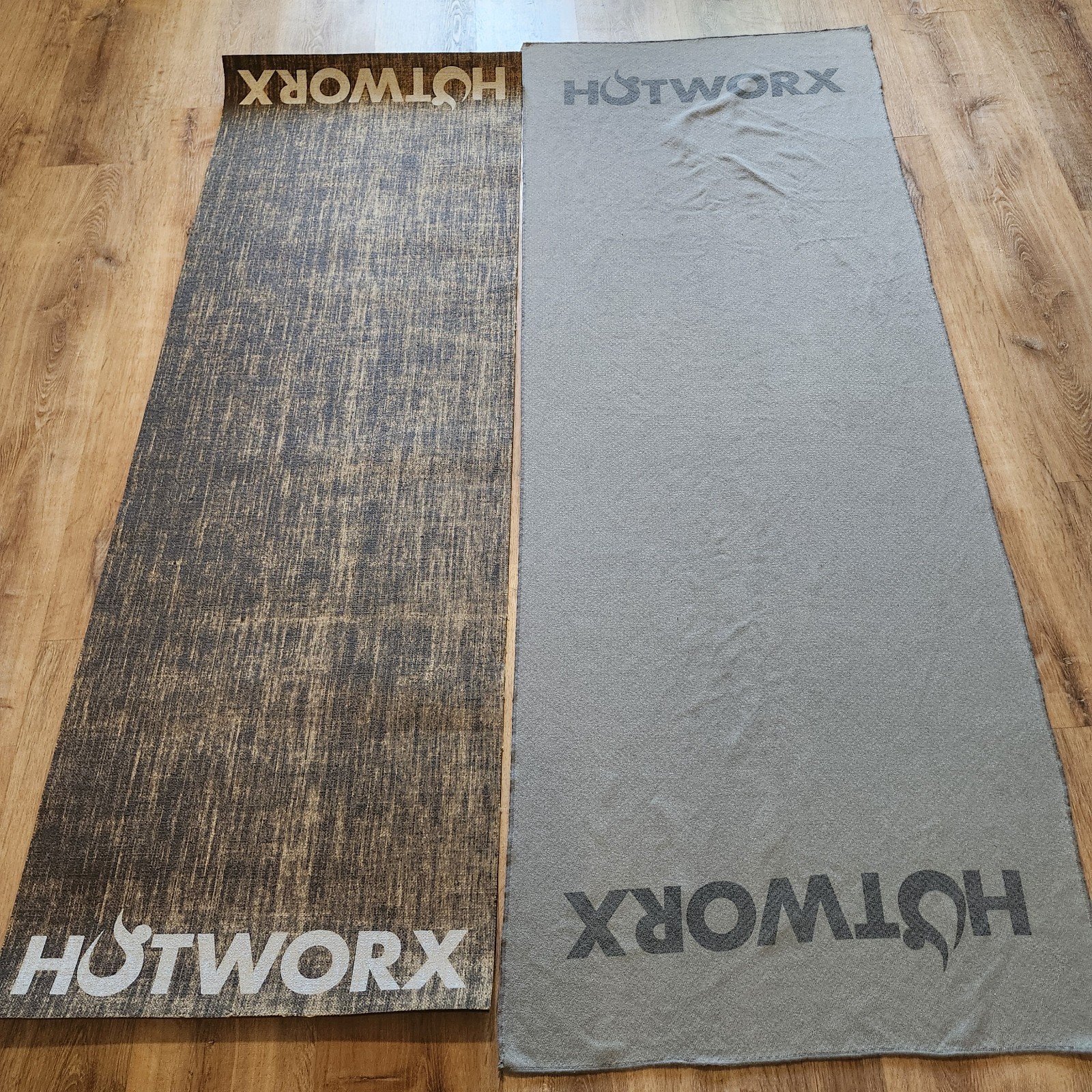 HOTWORX Yoga Mat And Towel Bundle Non-slip Bottom EUC Hot Yoga Exercise