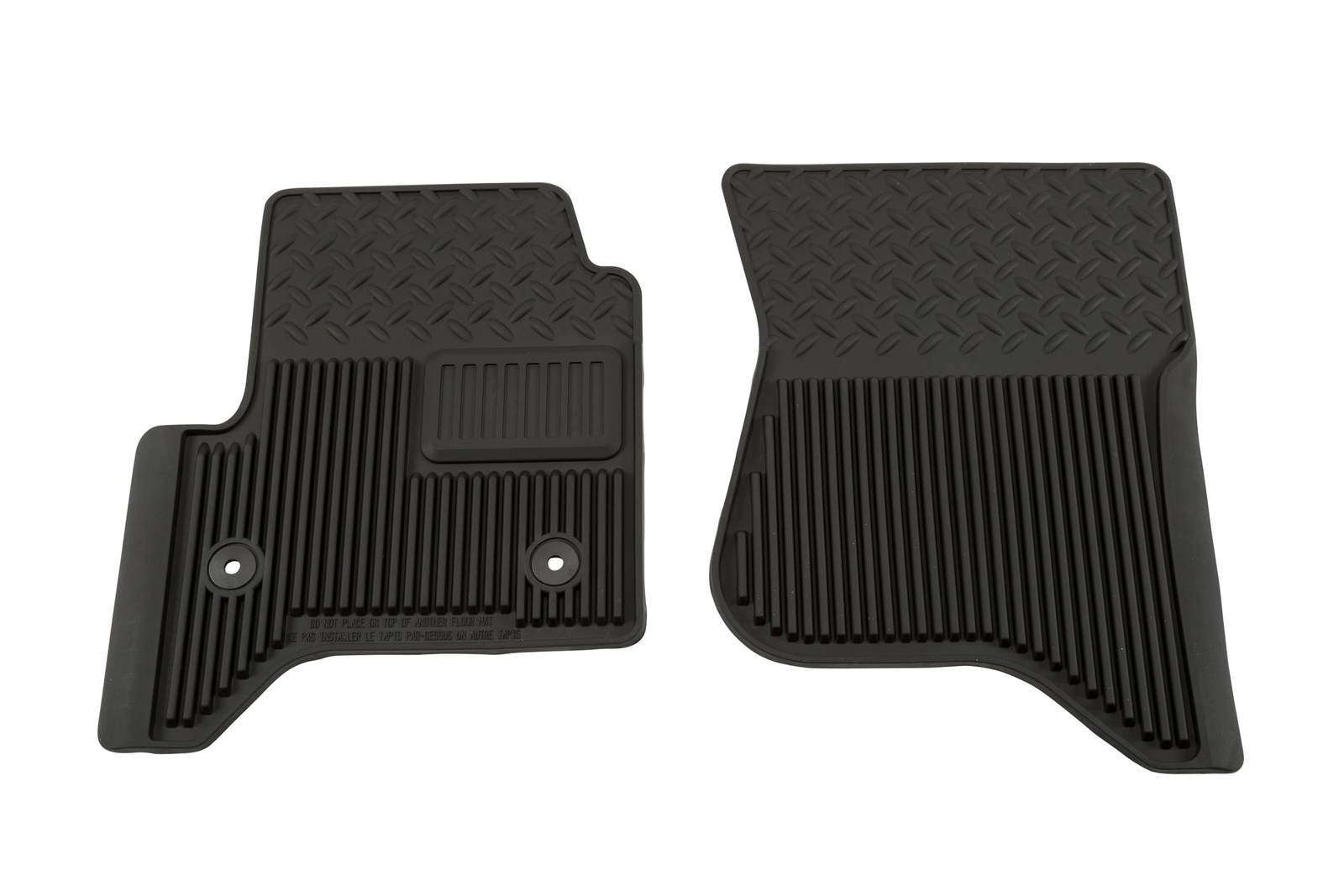 GM Accessories 19302937 First-Row Premium All-Weather Floor Mats in Jet Black