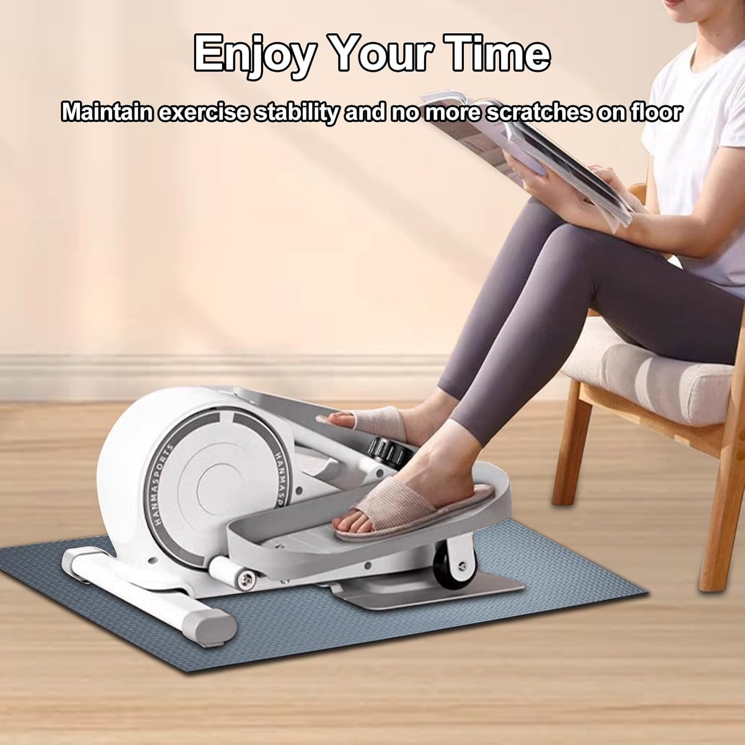 Non-Slip Mat, Apply to Under Desk Elliptical Peddler While Sitting, Perfect f…
