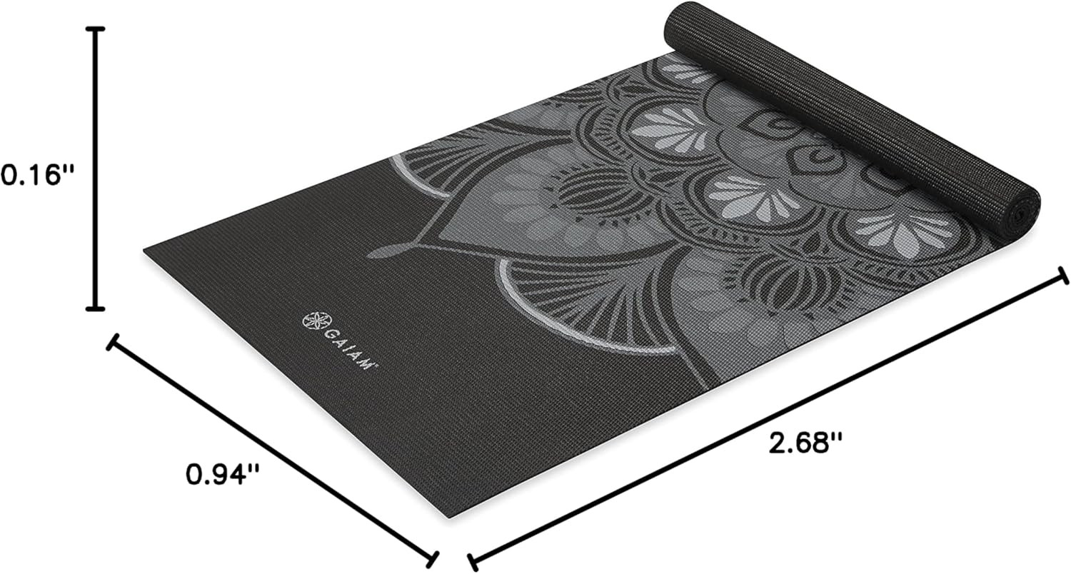 Print Yoga Mat, Non Slip Exercise & Fitness Mat for All Types of Yoga, Pilates &
