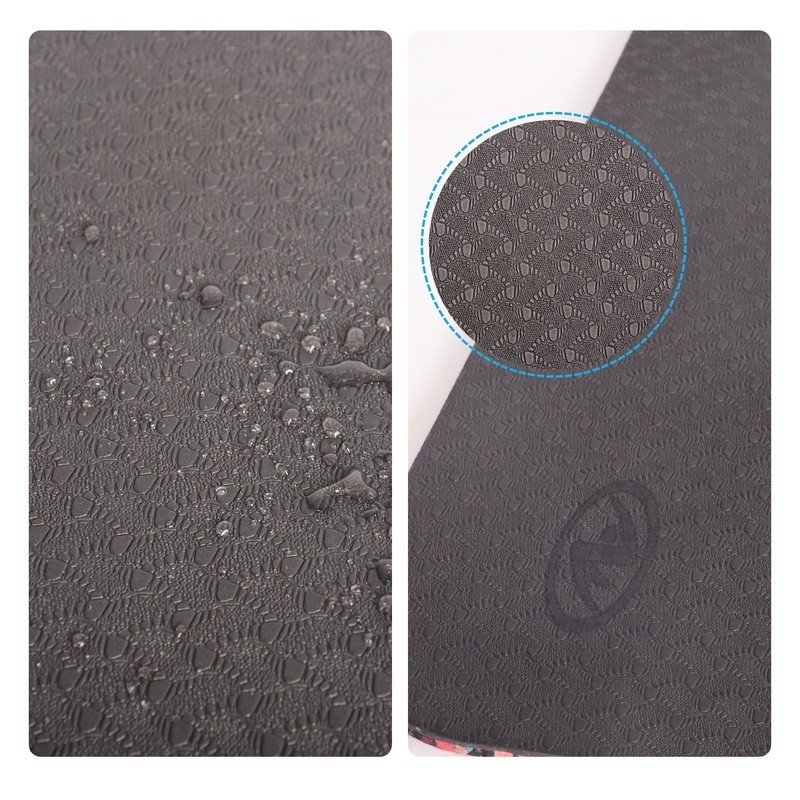 Non-Slip Yoga Mat TPE EPDM Eco-Friendly High Density Exercise Cushion 6mm New