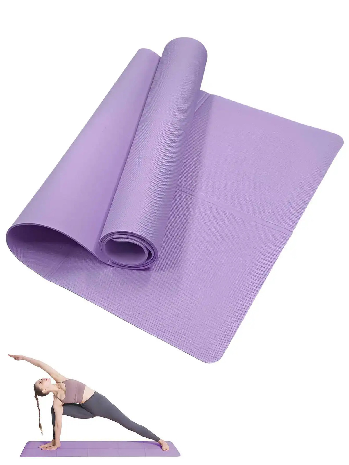 Yoga Mat Pilates Fitness Mat 3/4/6Mm Thicknes Non Slip Yoga Cushion Travel Fitne