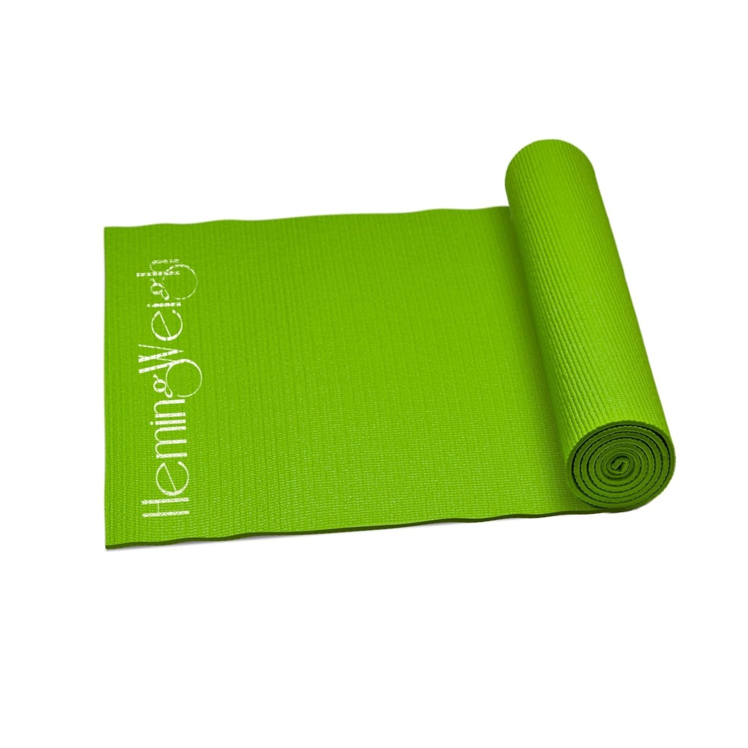 Heming Weigh Extra Thick Deluxe Yoga Mat Green 72X24X(1/4”) NEW