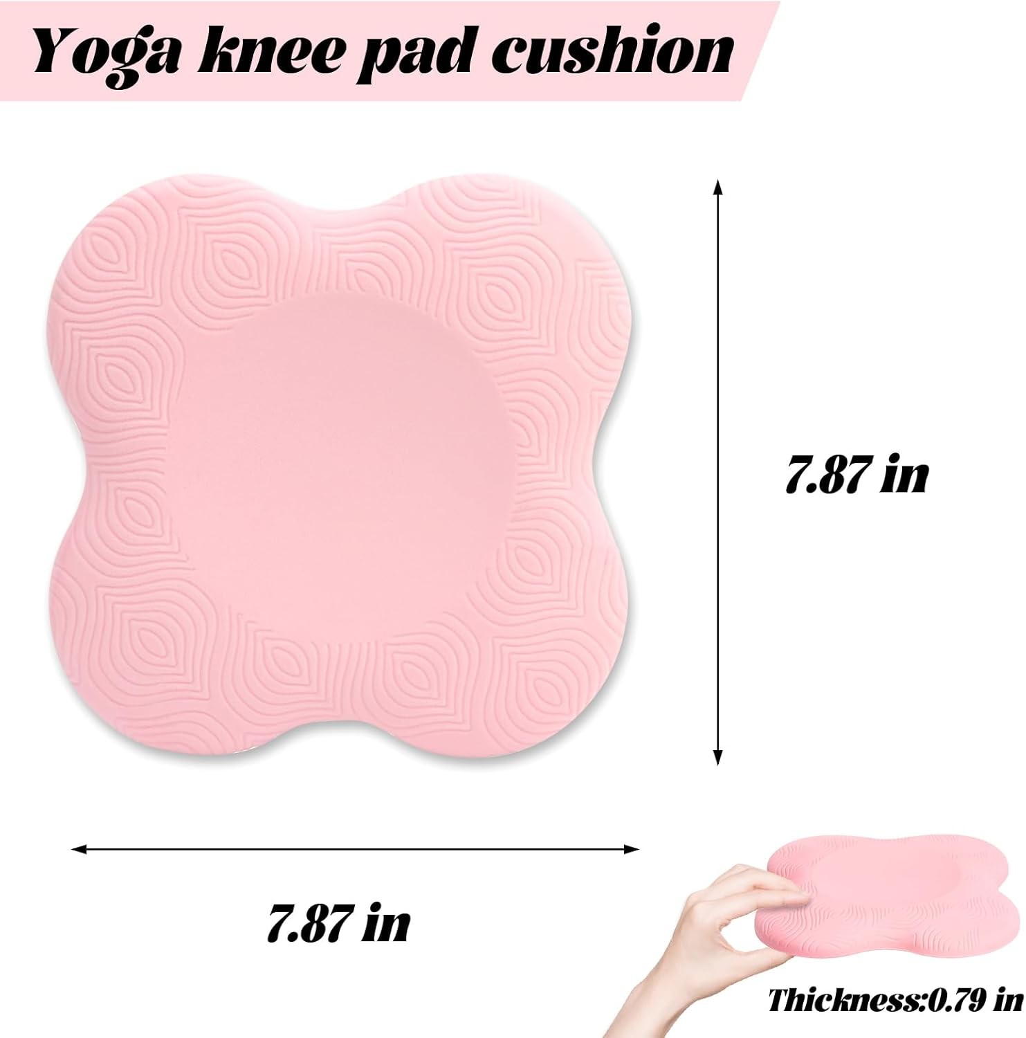 2 packs Yoga Knee Pad Mats Extra Thick for Knees Elbows Wrist Hands Head Foam