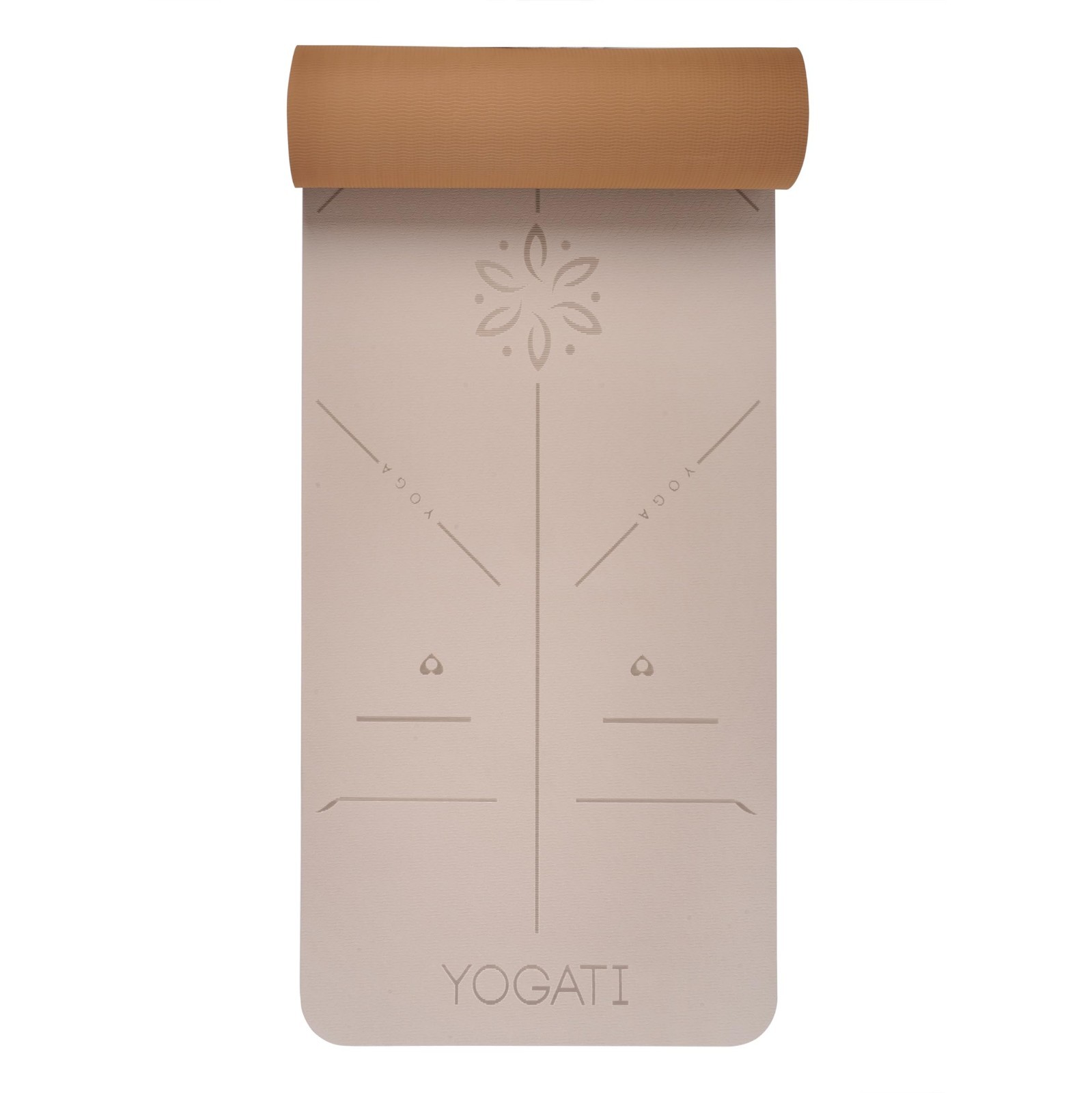 Thick Non-Slip Yoga Mat with Strap & Alignment Lines – Home Workout for All Ages