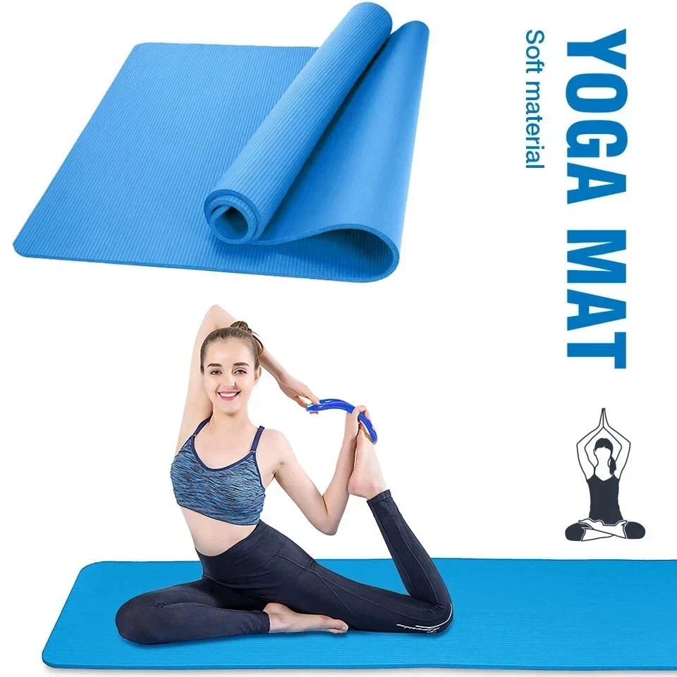 Extra Thick Exercise Yoga Pilates Mat Gym Fitness