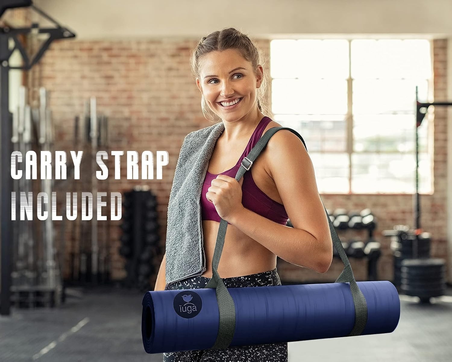 Pro Yoga Mat Non Slip Pilates Anti-tear Eco Friendly Hot Yoga PU SGS Certified