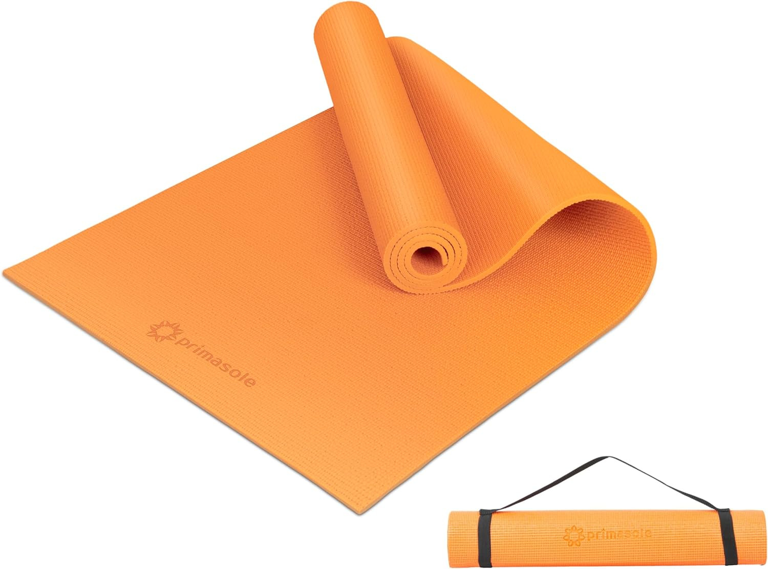 Yoga Mat with Carry Strap for Yoga Pilates Fitness and Floor Workout at Home and