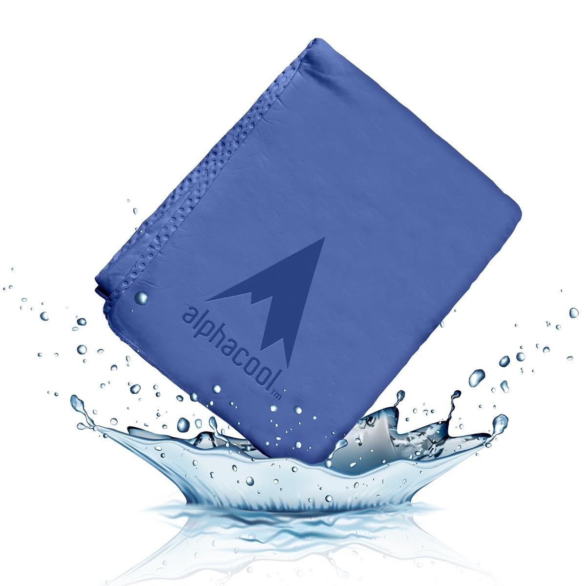 Alphacool PVA Cooling Towel for Men and Women – Soft Absorbent Large, Blue