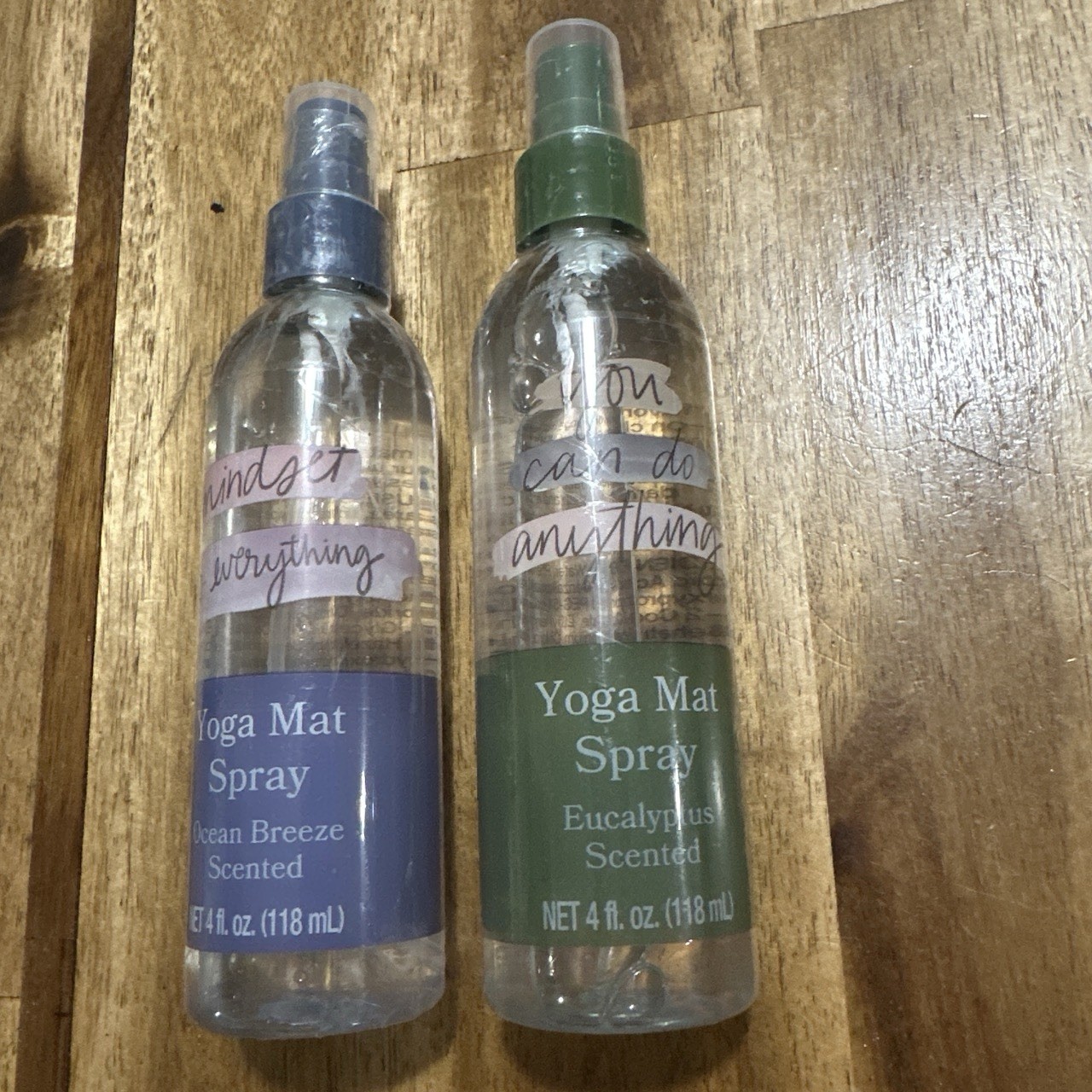 Centric Beauty Yoga Mat Spray 4floz Lot Of 2 Eucalyptus And Ocean Breeze