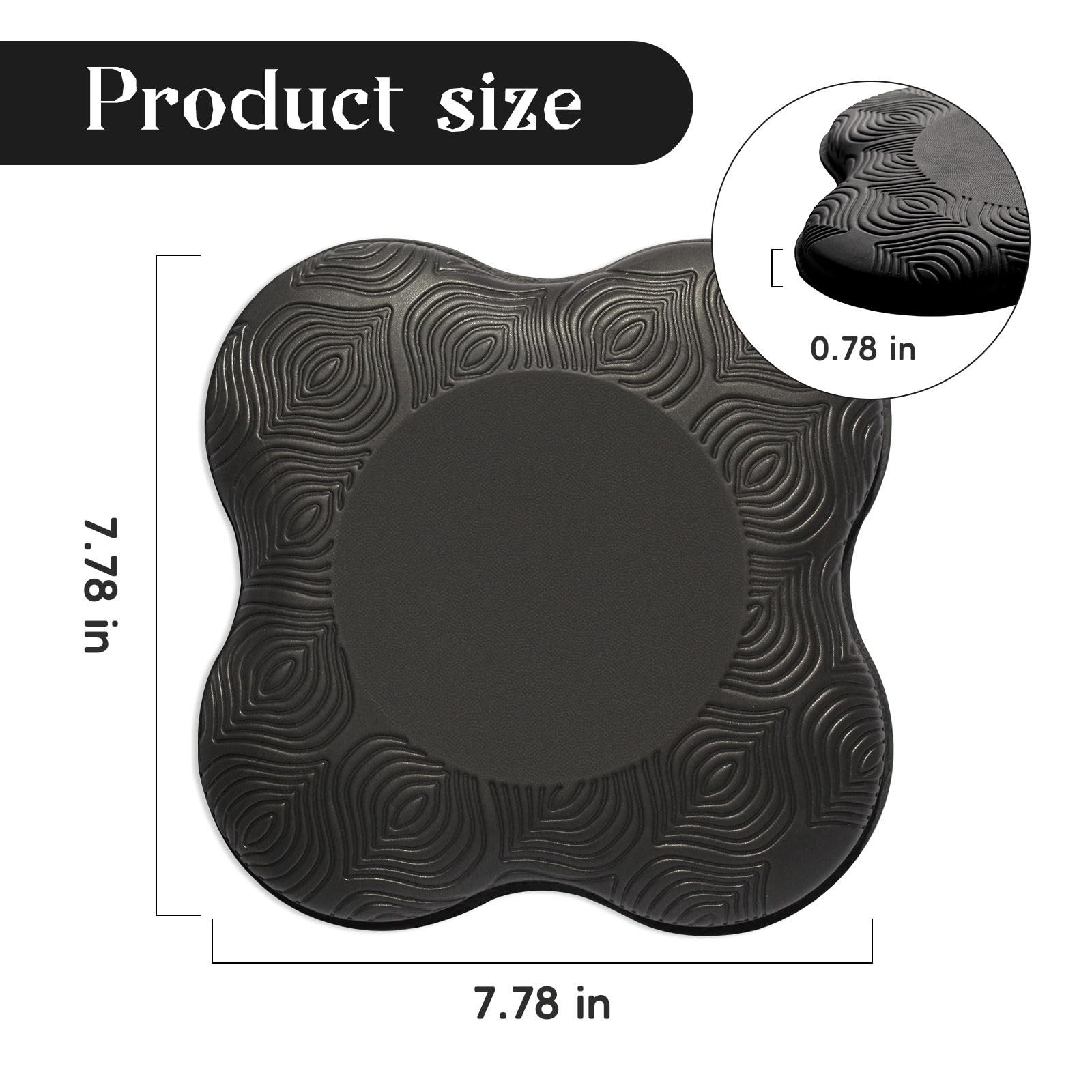 Yoga Knee Pads: Non-Slip Pilates Support for Joint Protection – Black & Purple