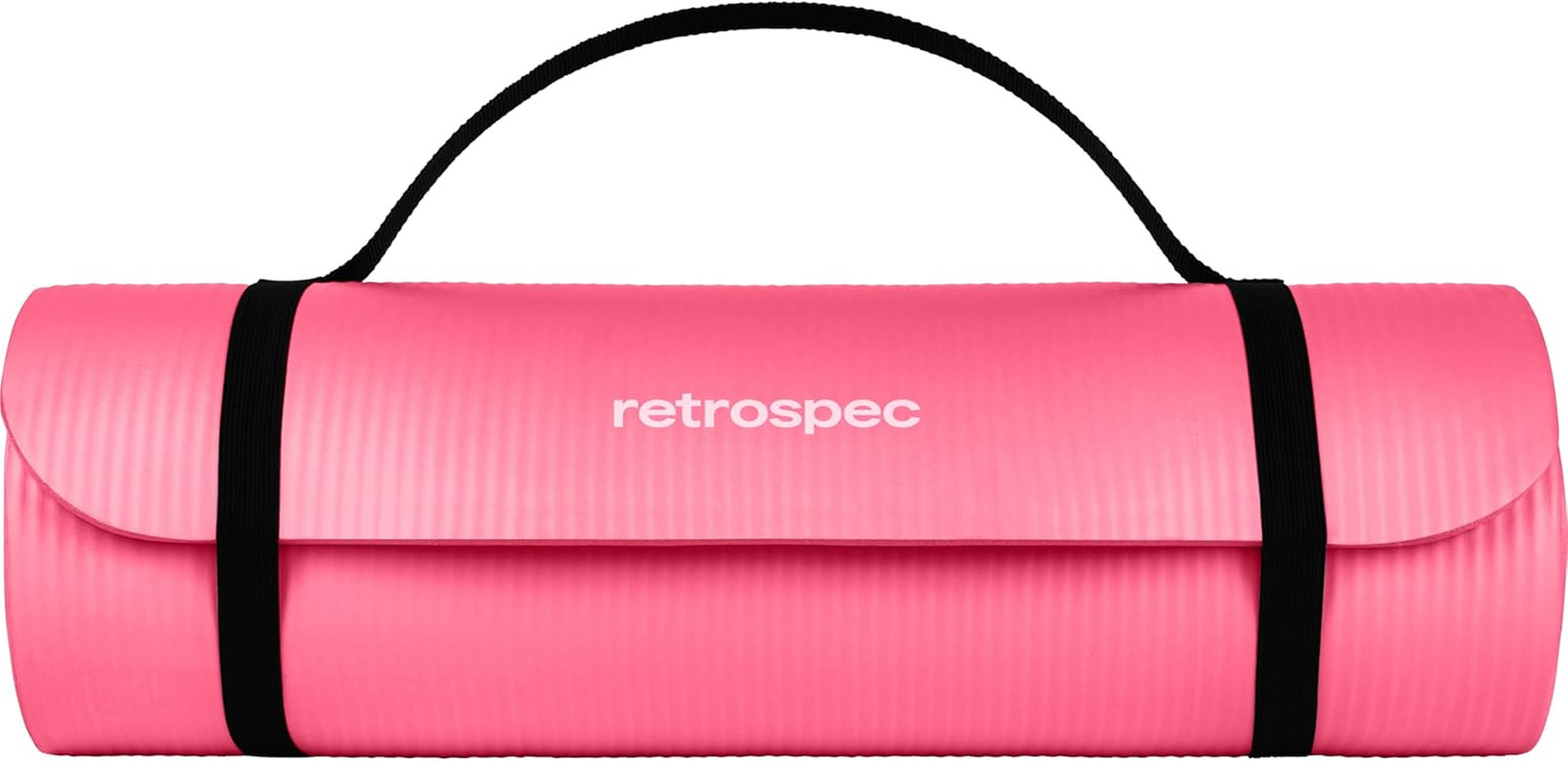 Solana Yoga Mat 1″ Thick W/Nylon Strap for Men & Women – Non Slip Exercise Mat
