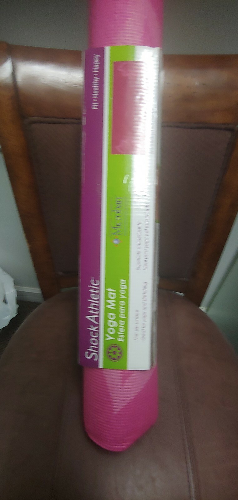SHOCK ATHLETIC PINK YOGA MAT NEW