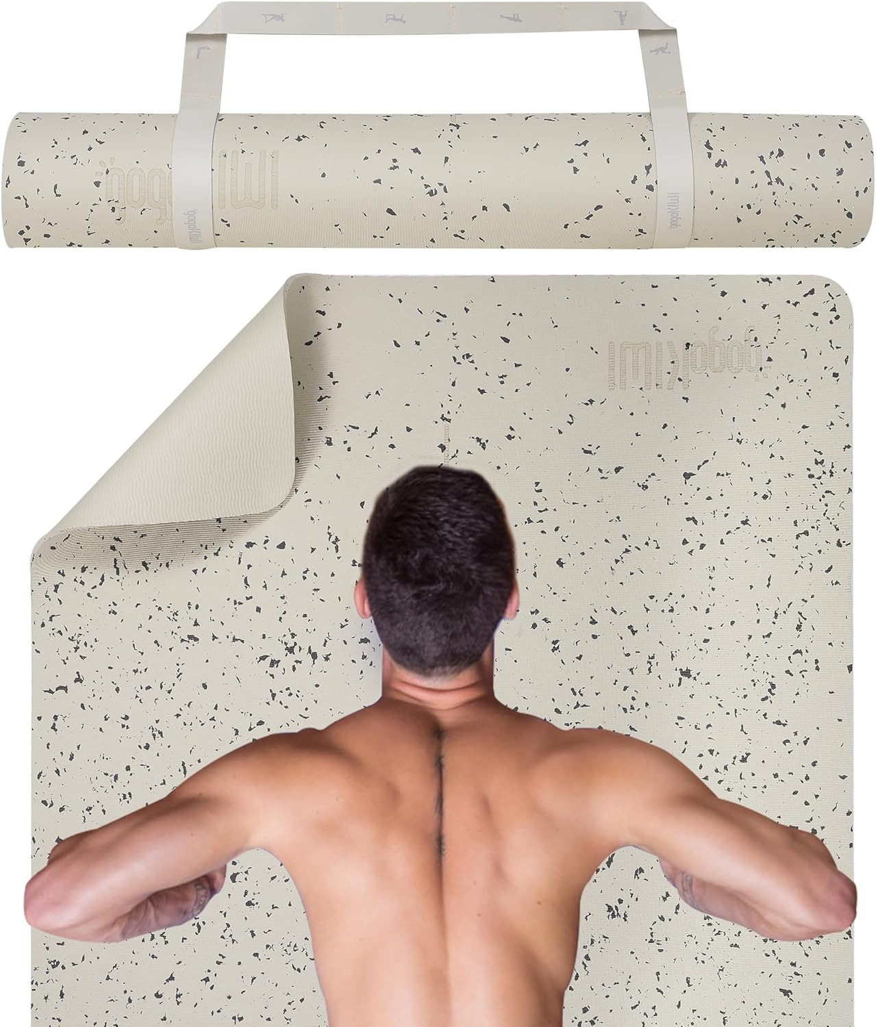 Extra Wide Yoga Mat for Men Women (72″L X 36″W) Non Slip Fitness & Exercise Mat