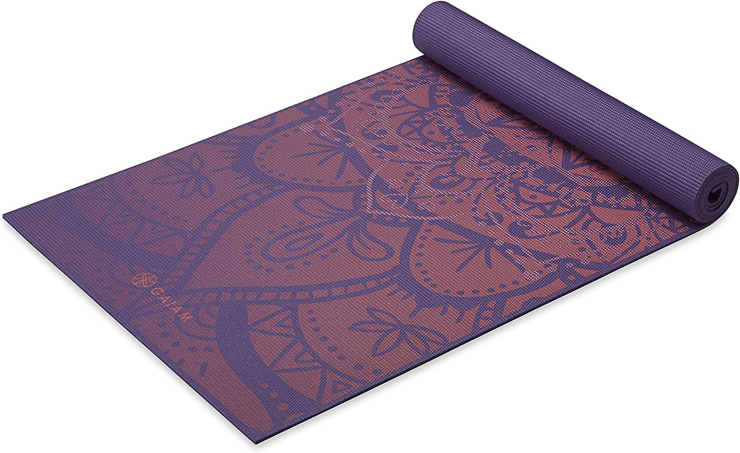 Gaiam Yoga Mat – Premium 6Mm Print Extra Thick Non Slip Exercise & Fitness Mat f