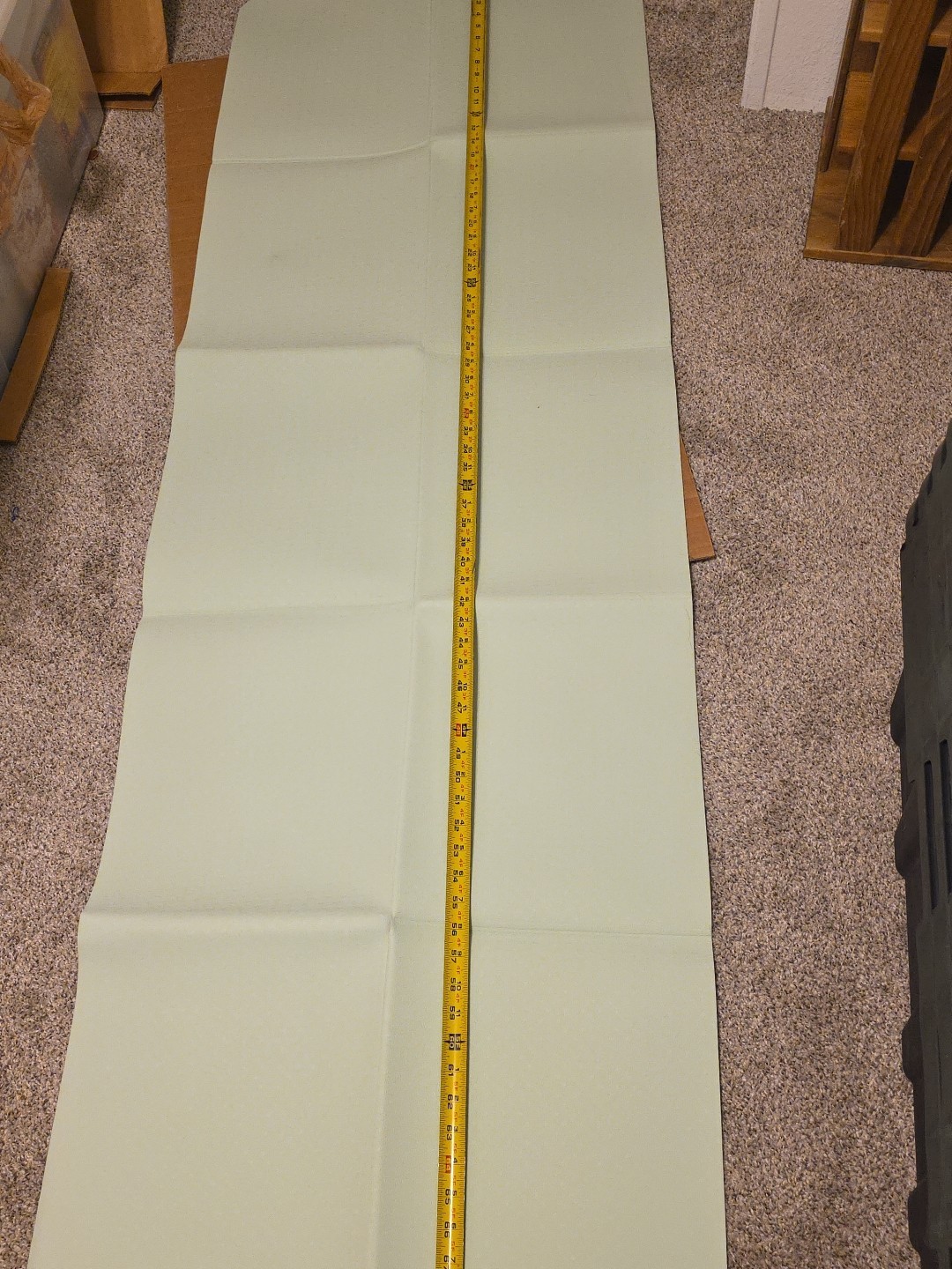 Foldable Yoga And Pilates Mat Portable Green + Carry Bag 71″X23″ 3mm Thick