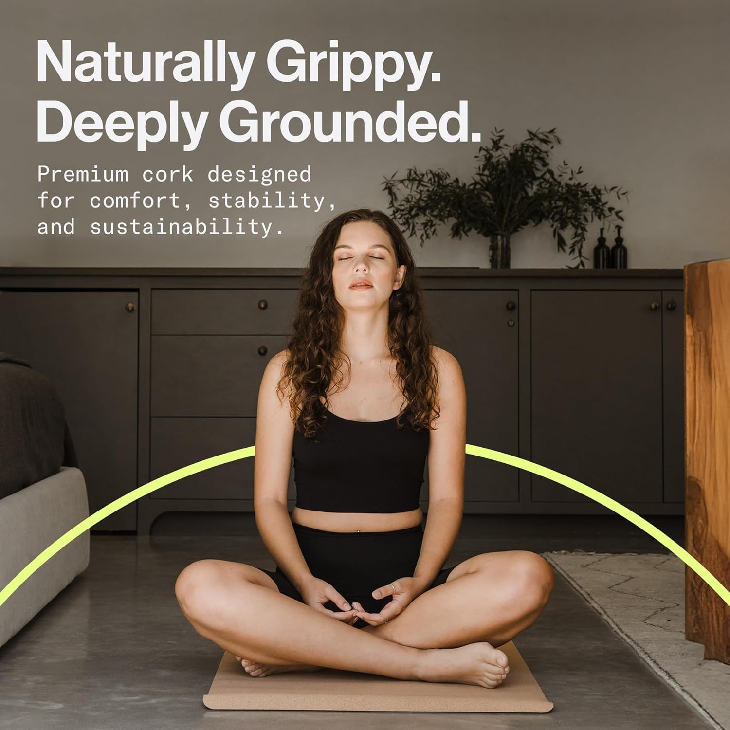 Ananday Premium Cork Yoga Mat – Sustainable, Non-Toxic & Pvc-Free, Non-Slip, Per