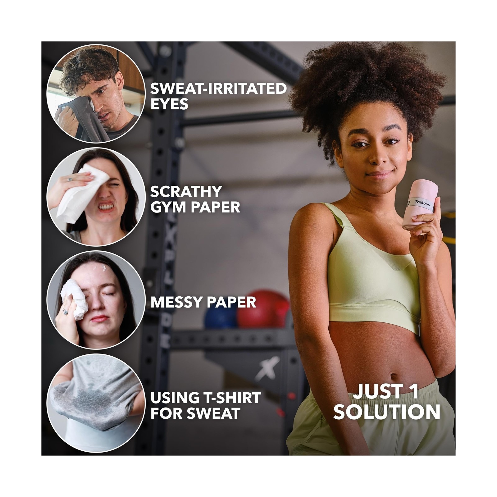 Trailoom Microfiber Workout Towels – Quick Dry, Highly Absorbing, Odor-Free, …