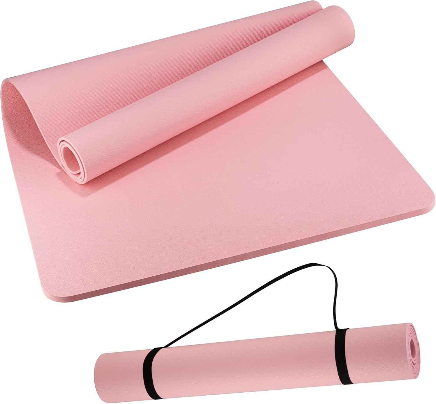 Extra Wide Yoga Mat 72″X 32″ – Non Slip TPE Exercise Mat for Home Workout, 6Mm H