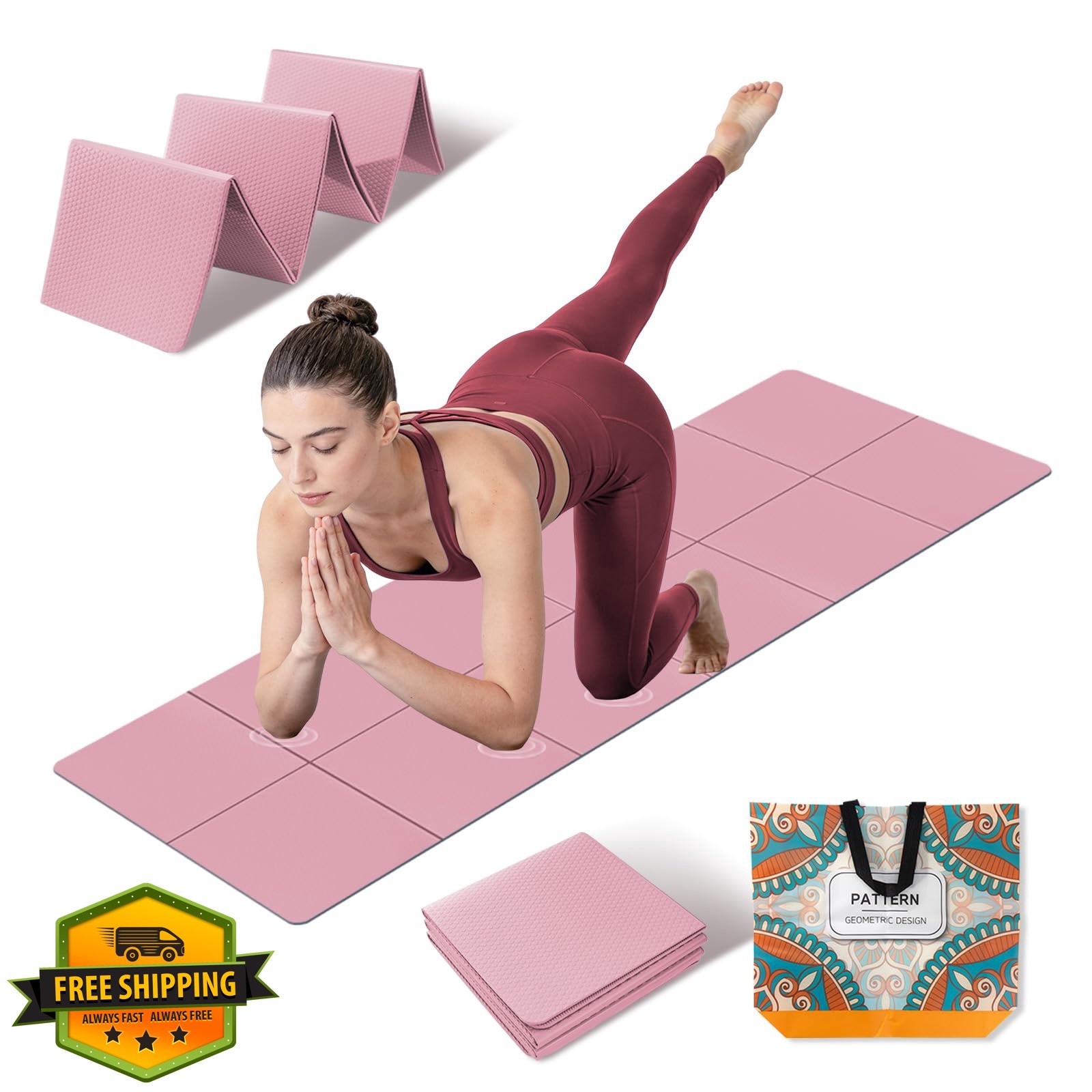 YOSOKI USOKI Yoga Mat Pink