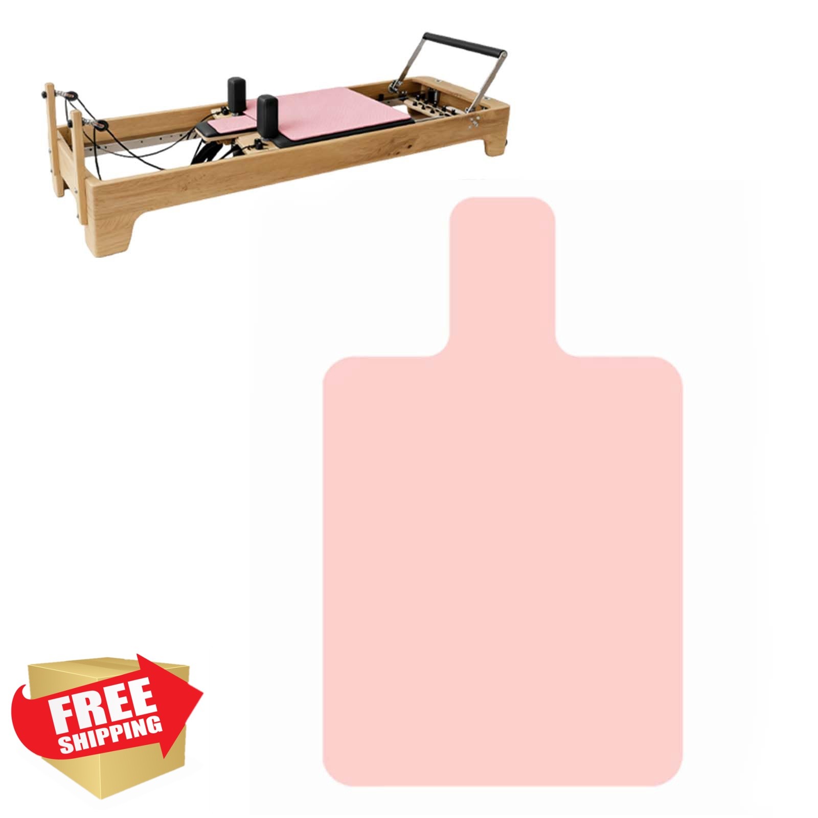 JHJEWH Pilates Reformer Mat Pink 39×24