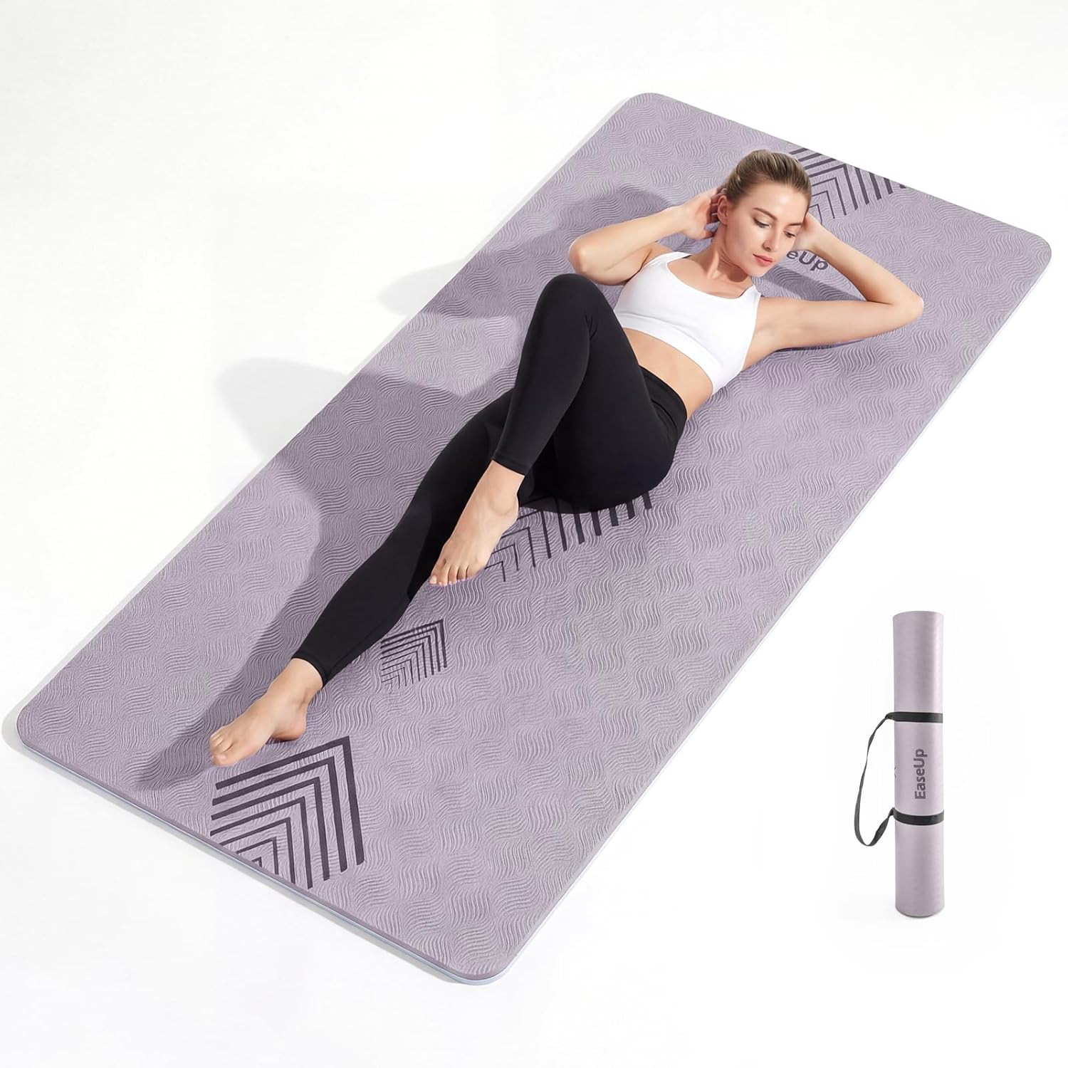 Extra Thick Non-Slip Yoga Mat 73″x35.5″ | 10mm Pilates Exercise Mat