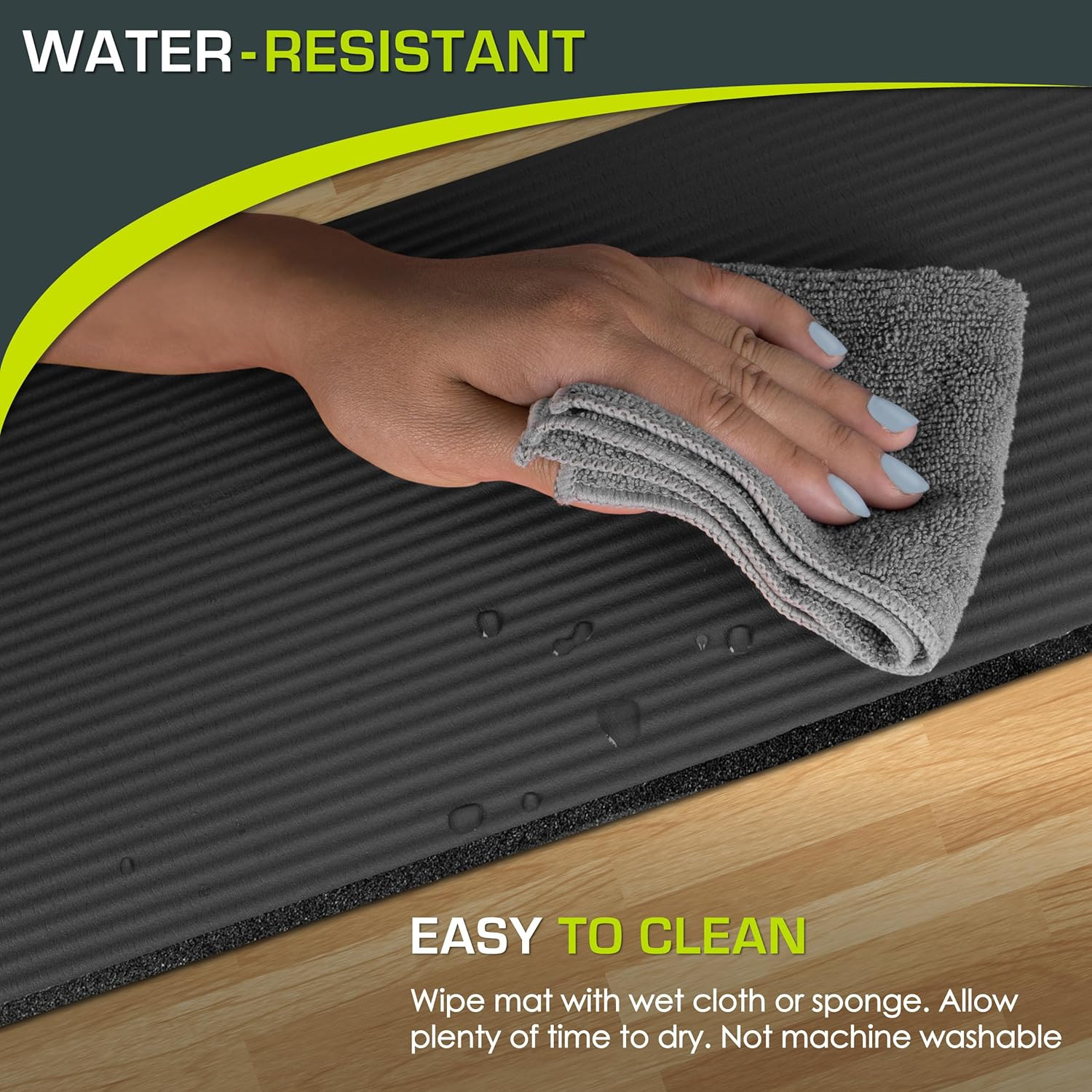 Extra Thick Yoga Knee Pad and Elbow Cushion 15Mm (5/8”) Fits Standard Mats for P