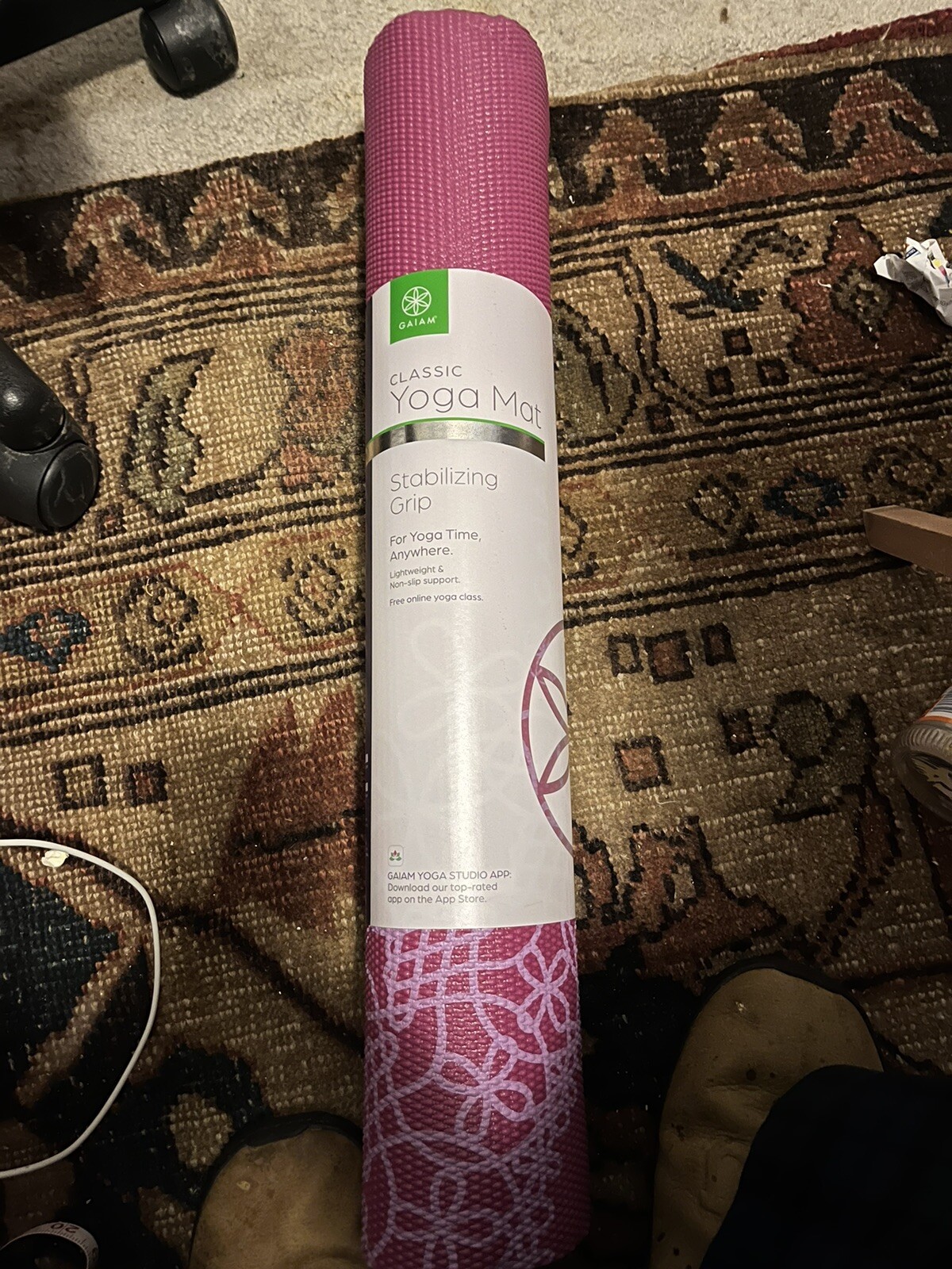 New GAIAM 4MM CLASSIC YOGA MAT