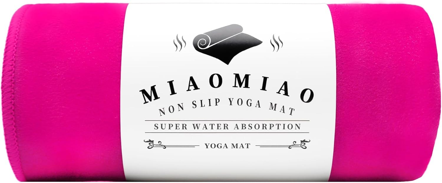 MIAOMIAO Non-Slip Hot Yoga Towel Set,Super Absorbent Microfiber in, 24.5″ x 72″